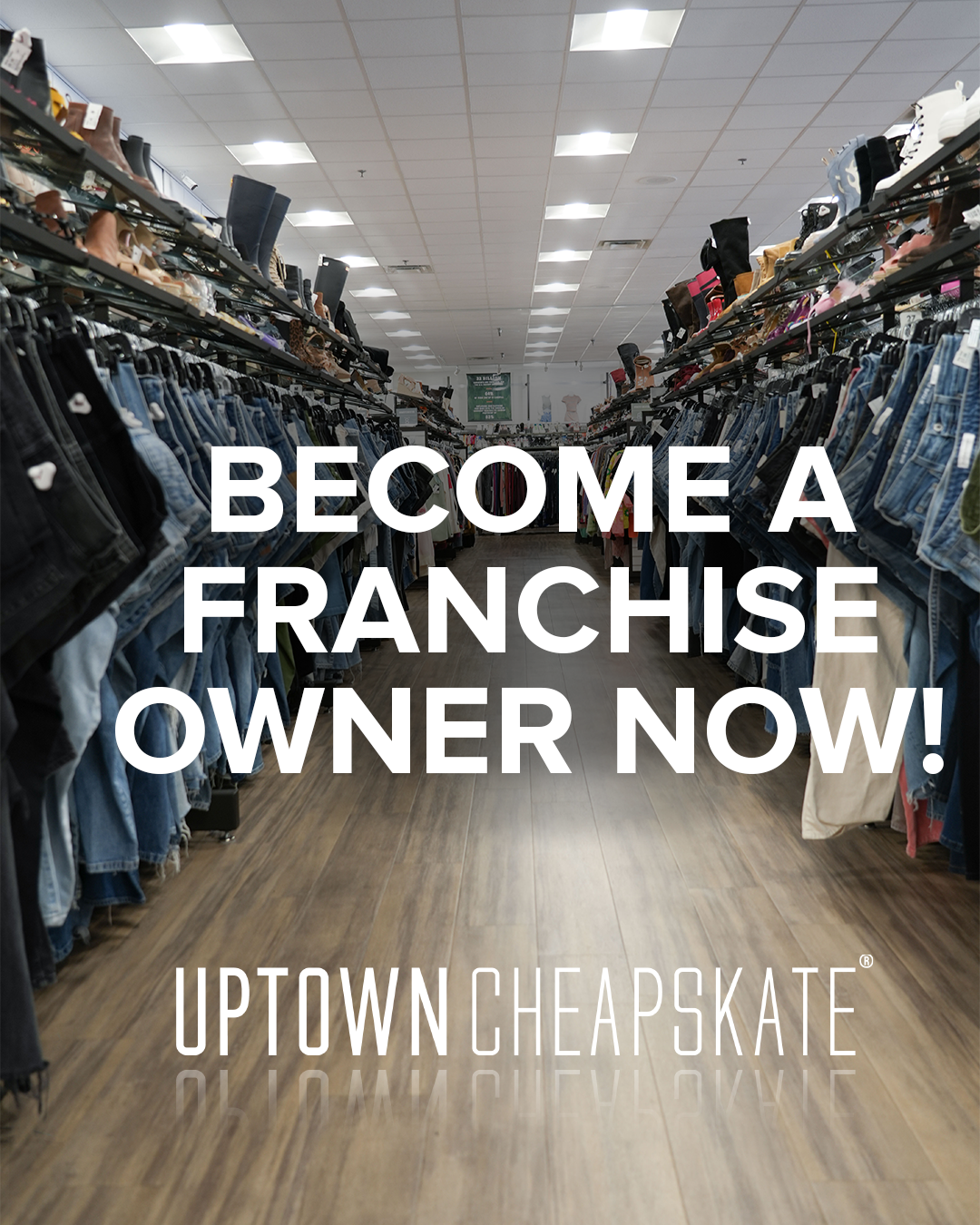 Uptown Cheapskate Facebook ad: Own an Uptown Cheapskate