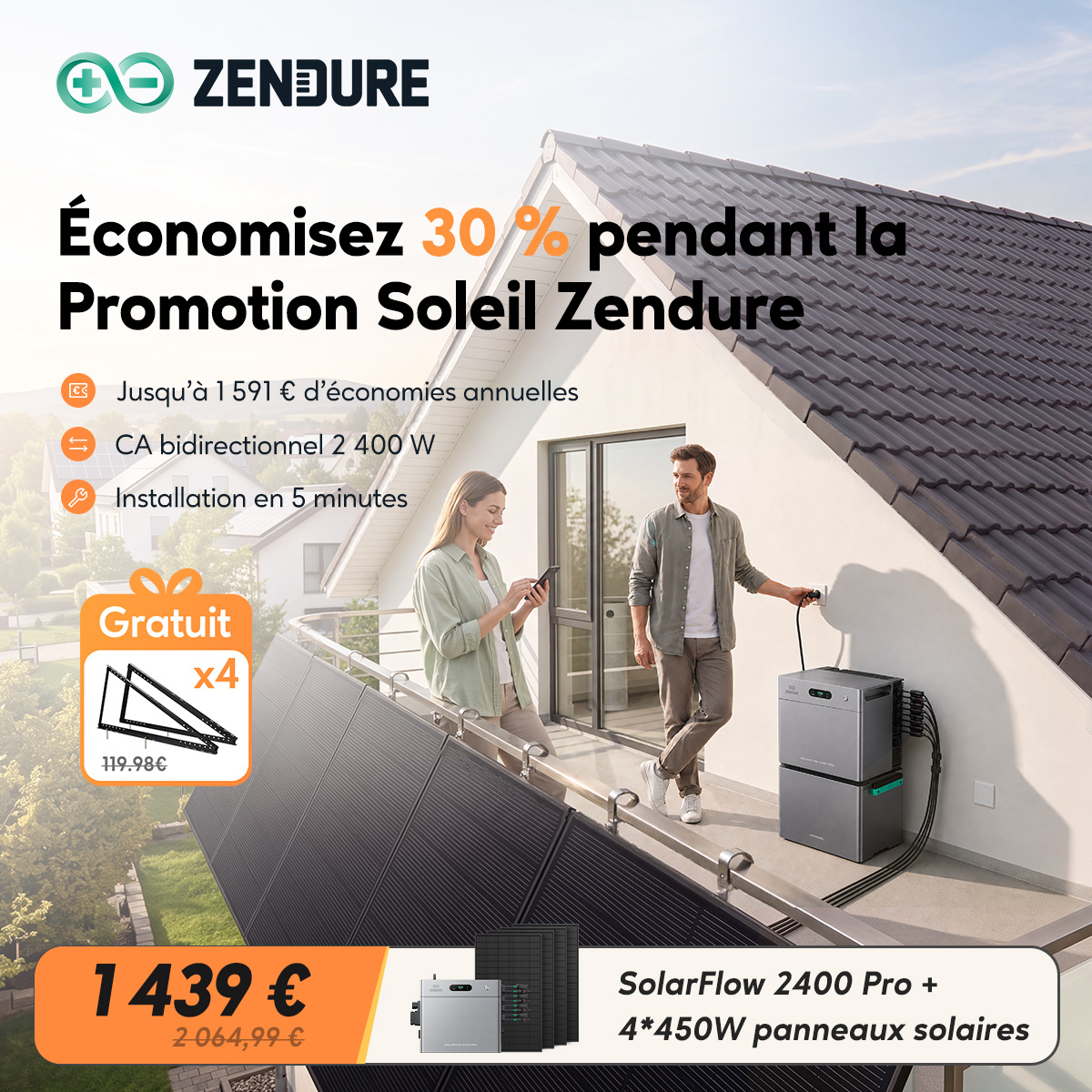 Zendure France Facebook ad