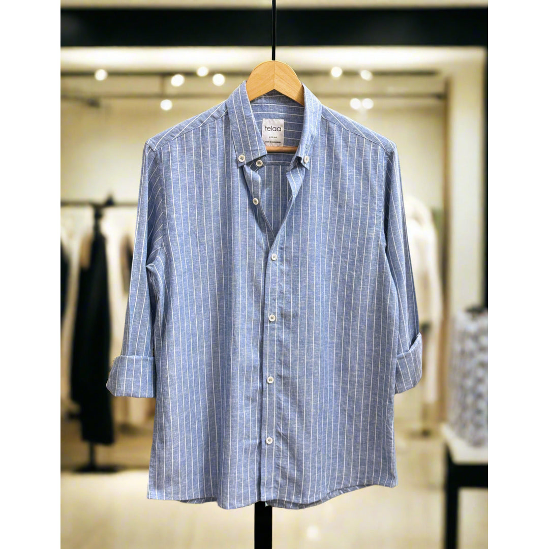 Telaa Facebook ad: Still thinking about that clean-finish shirt?