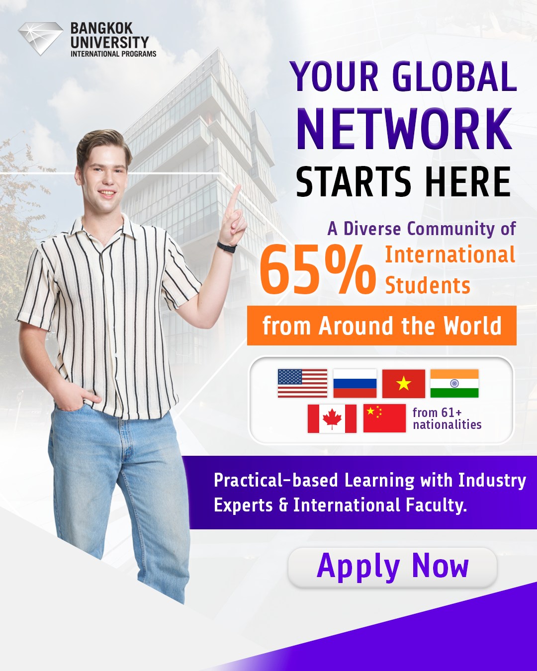 Bangkok University International Facebook ad