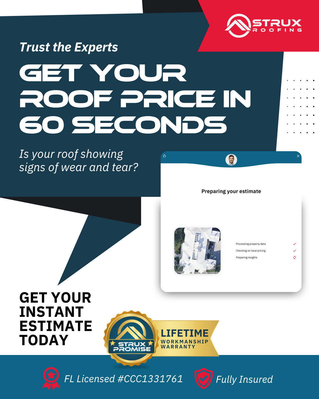 Strux Roofing Facebook ad
