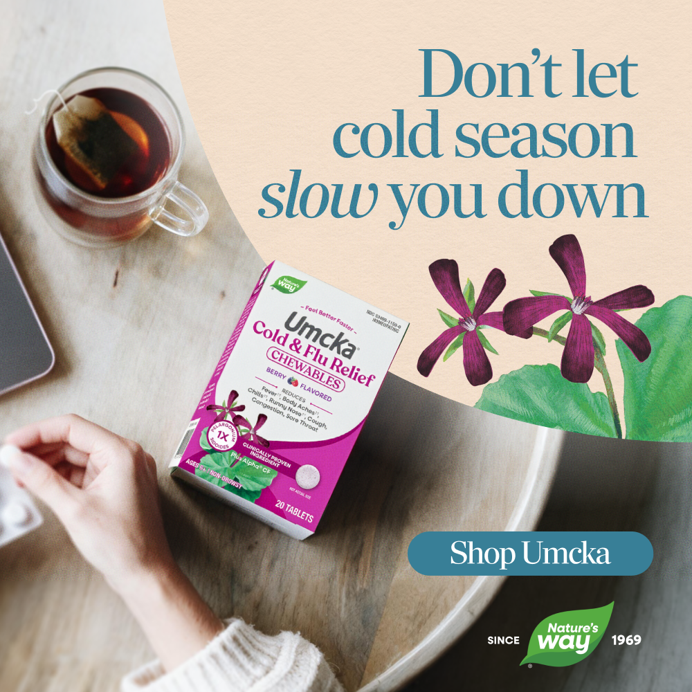 Nature's Way Brands Facebook ad: Be prepared for cold season