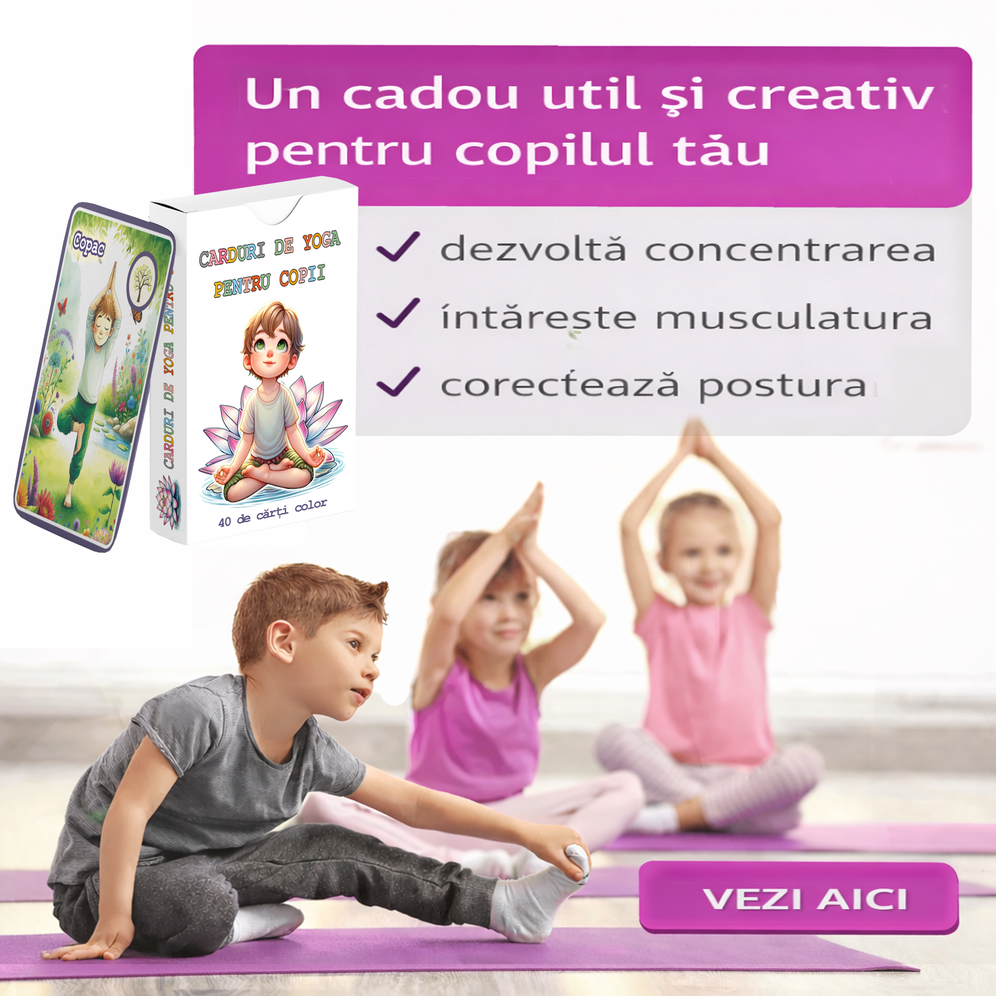 Food for the Mind - RO Facebook ad: Mișcare, echilibru și coordonare, prin joacă!