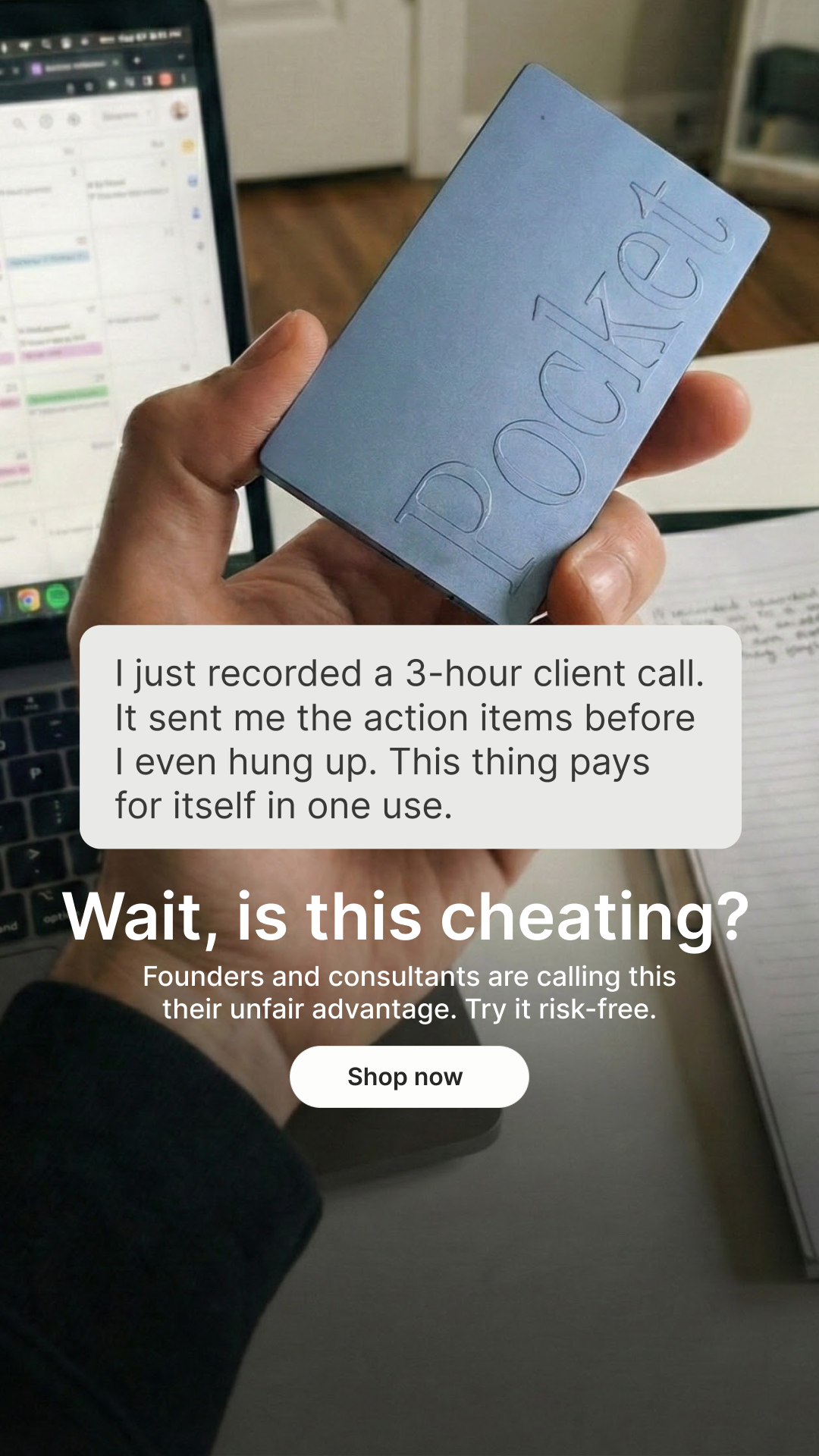 Pocket AI Facebook ad