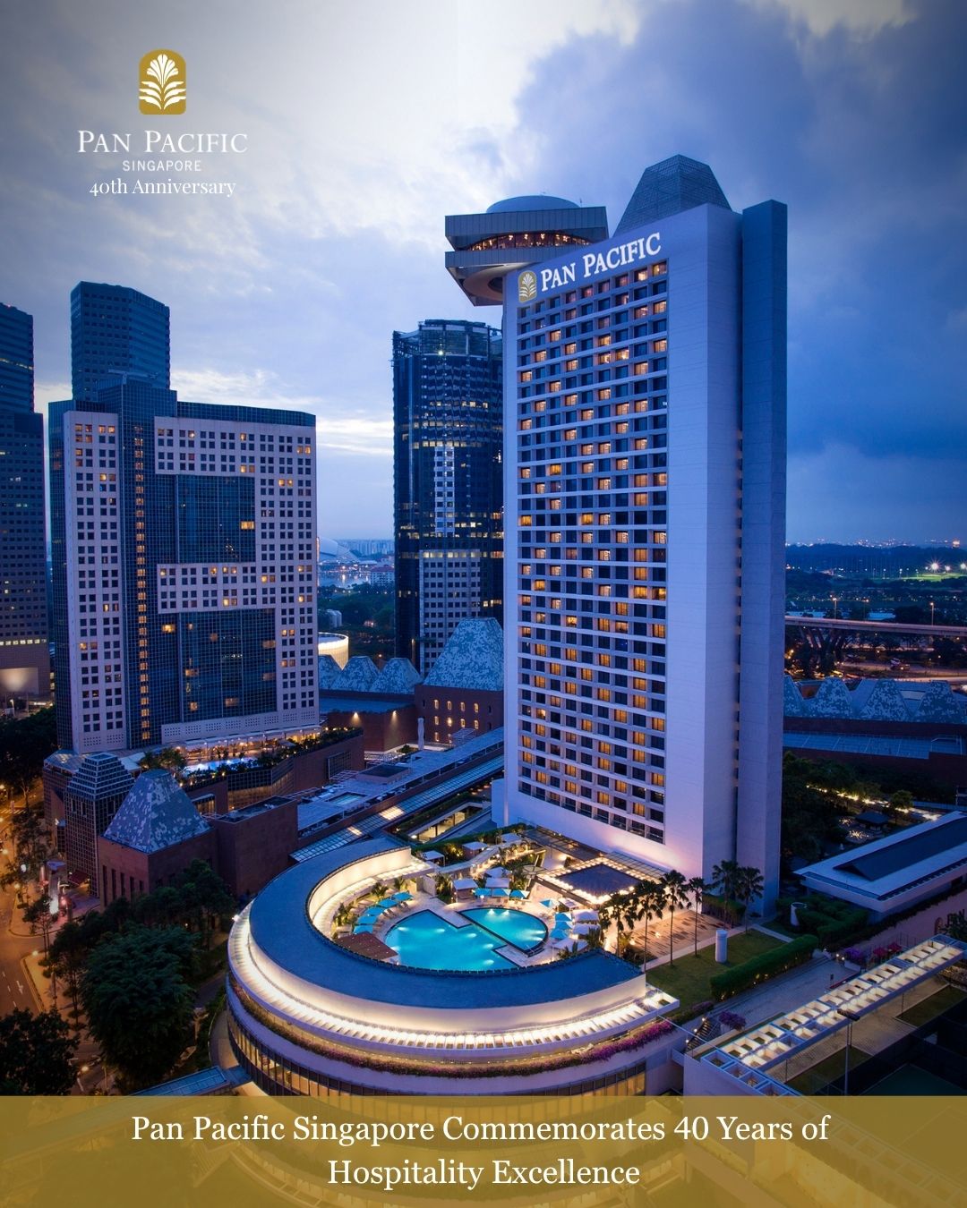 Pan Pacific Singapore Facebook ad: An icon in the heart of Marina Bay…
