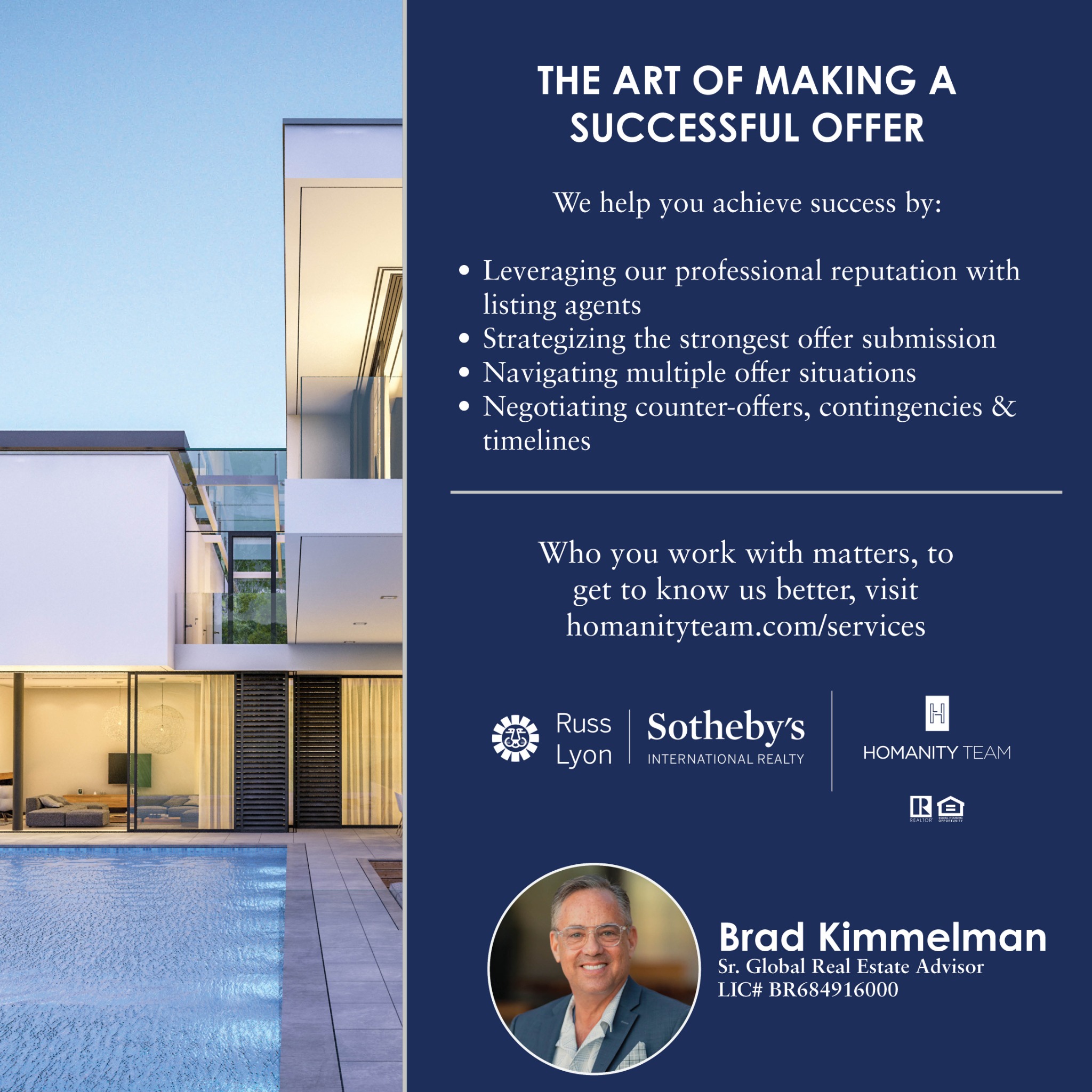 Brad Kimmelman - Sotheby's Realty AZ Broker Facebook ad: Message or Call (480) 788-1321