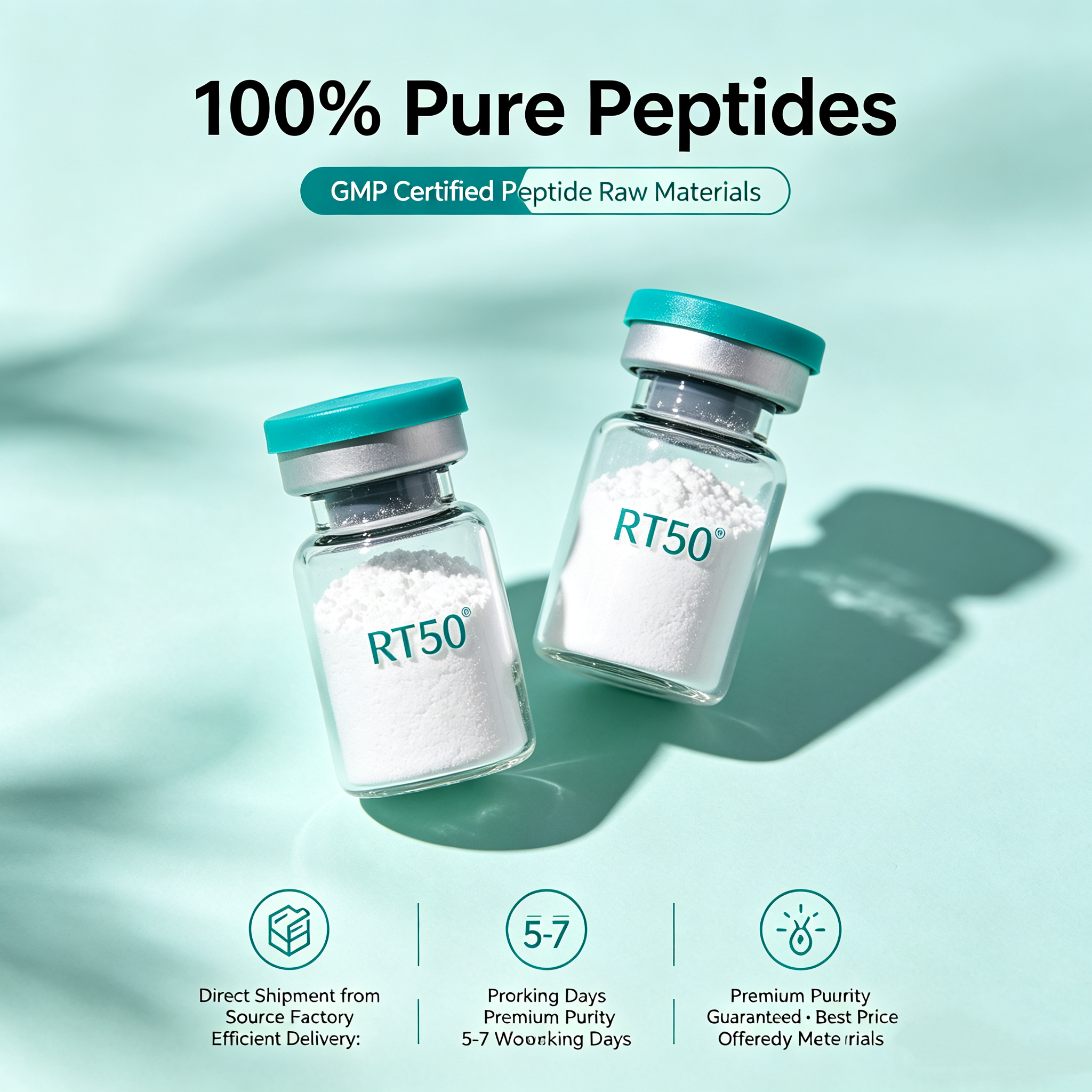 China Peptide Factory Facebook ad: Premium Peptides, Direct From Our GMP-Grade Facility