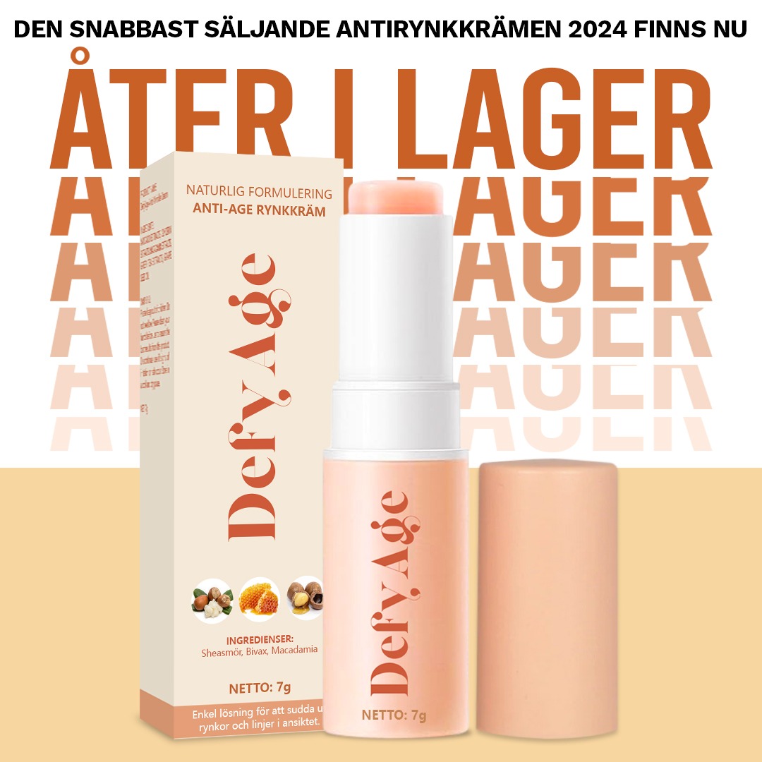 DefyAge Sweden Facebook ad: Bästsäljarvarning: Äntligen tillbaka i lager!