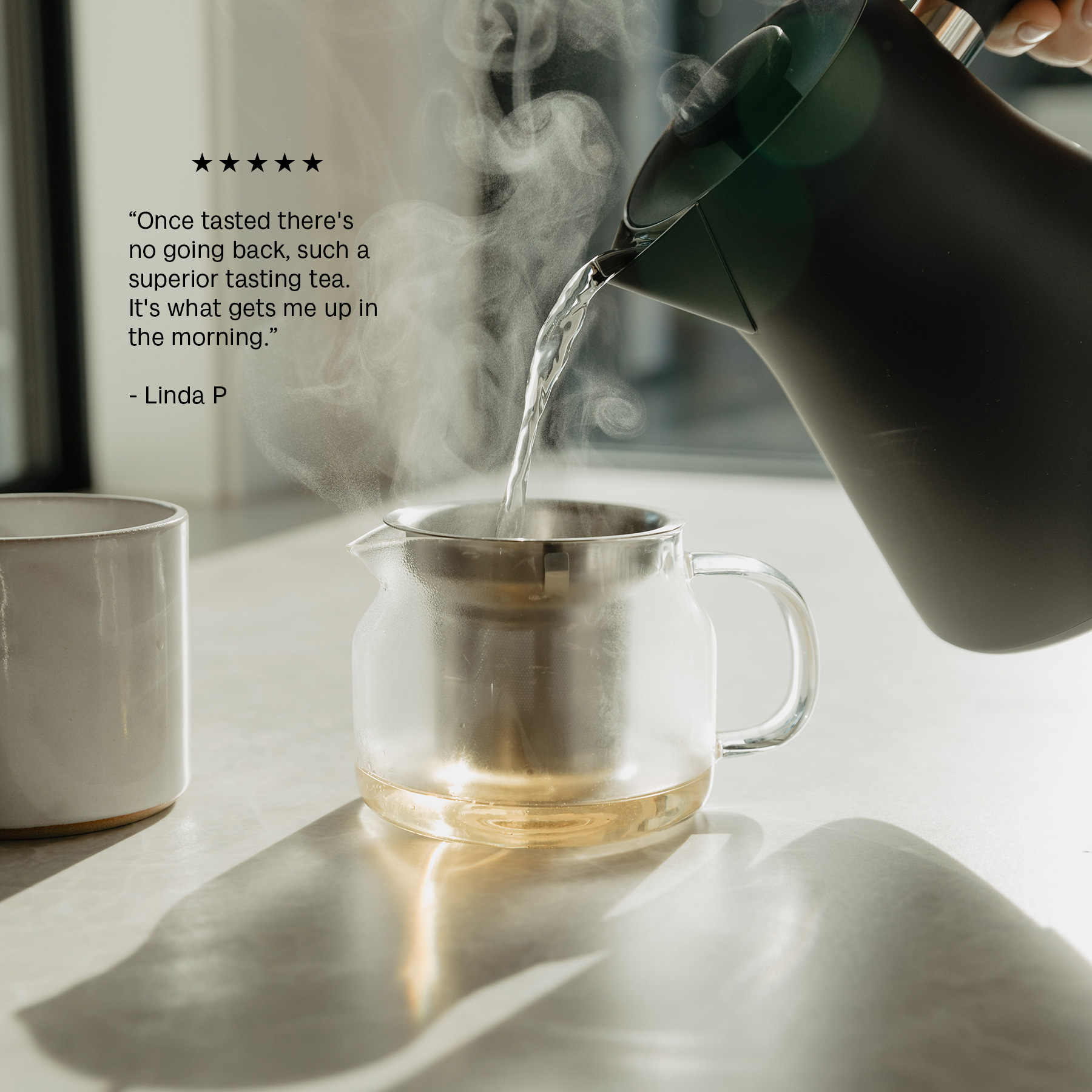 WEBSTER'S TEA Facebook ad: Once Tasted There's No Going Back