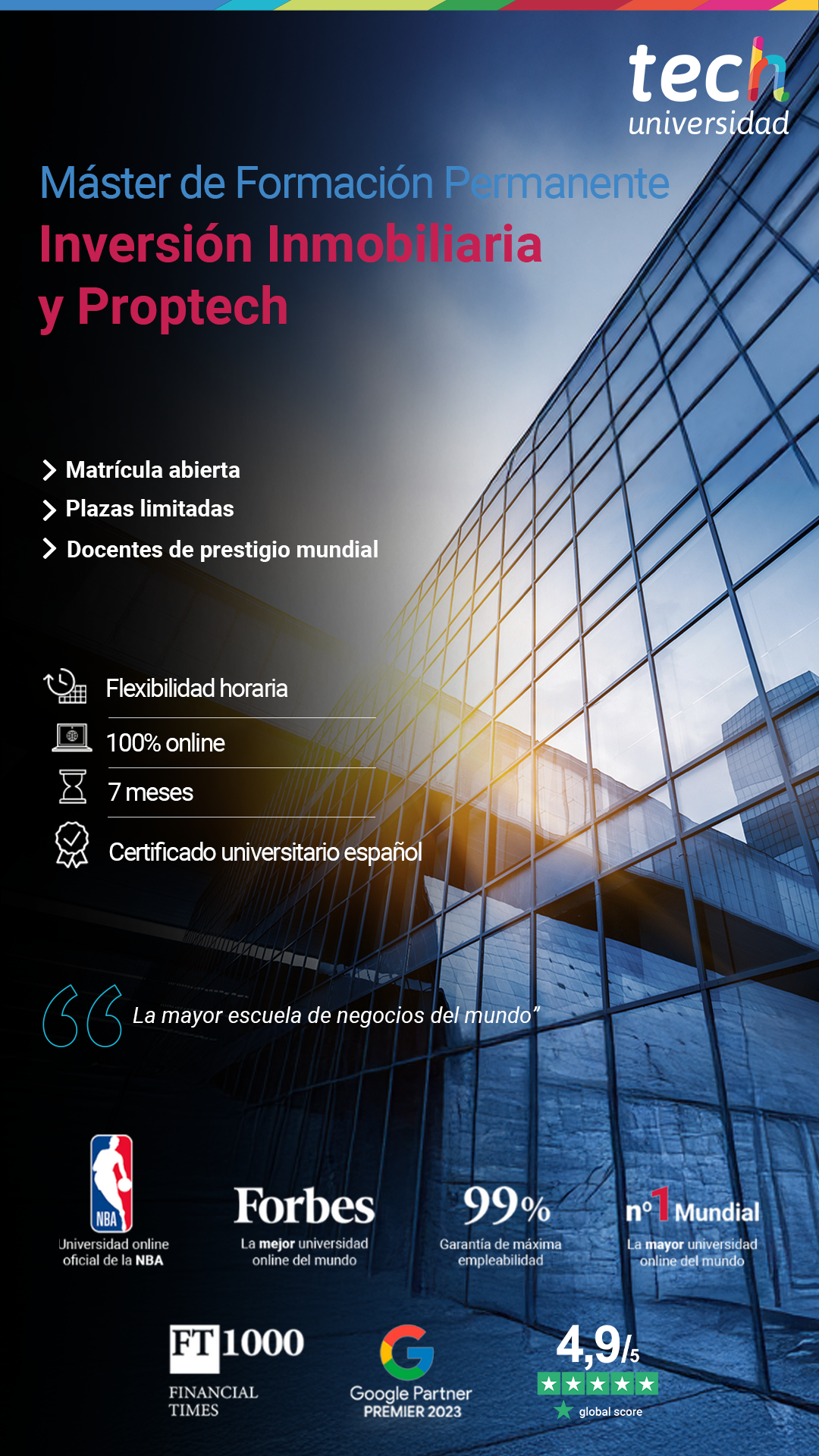 TECH Global University school of business Español Facebook ad