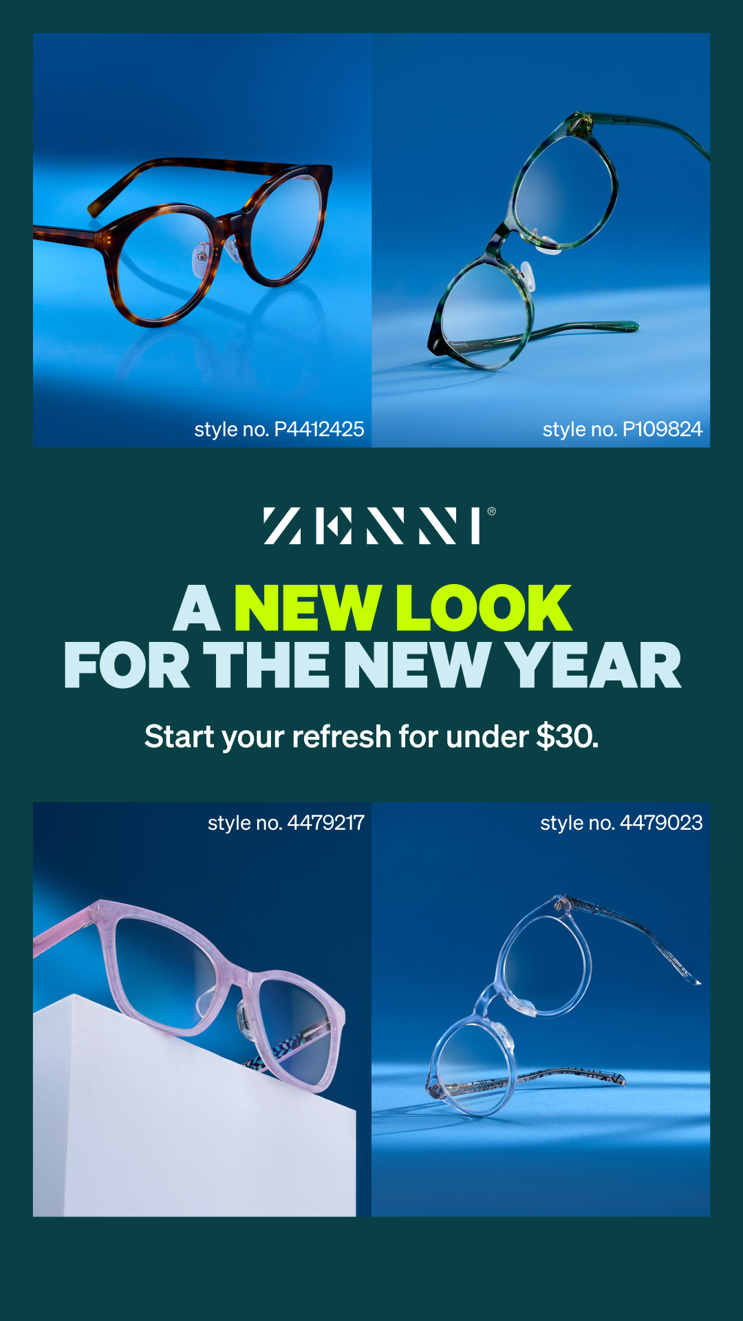 Zenni Optical Facebook ad