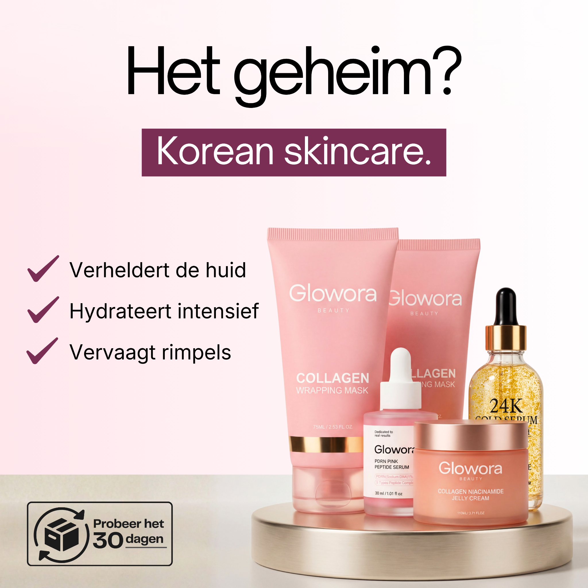 Glowora Facebook ad