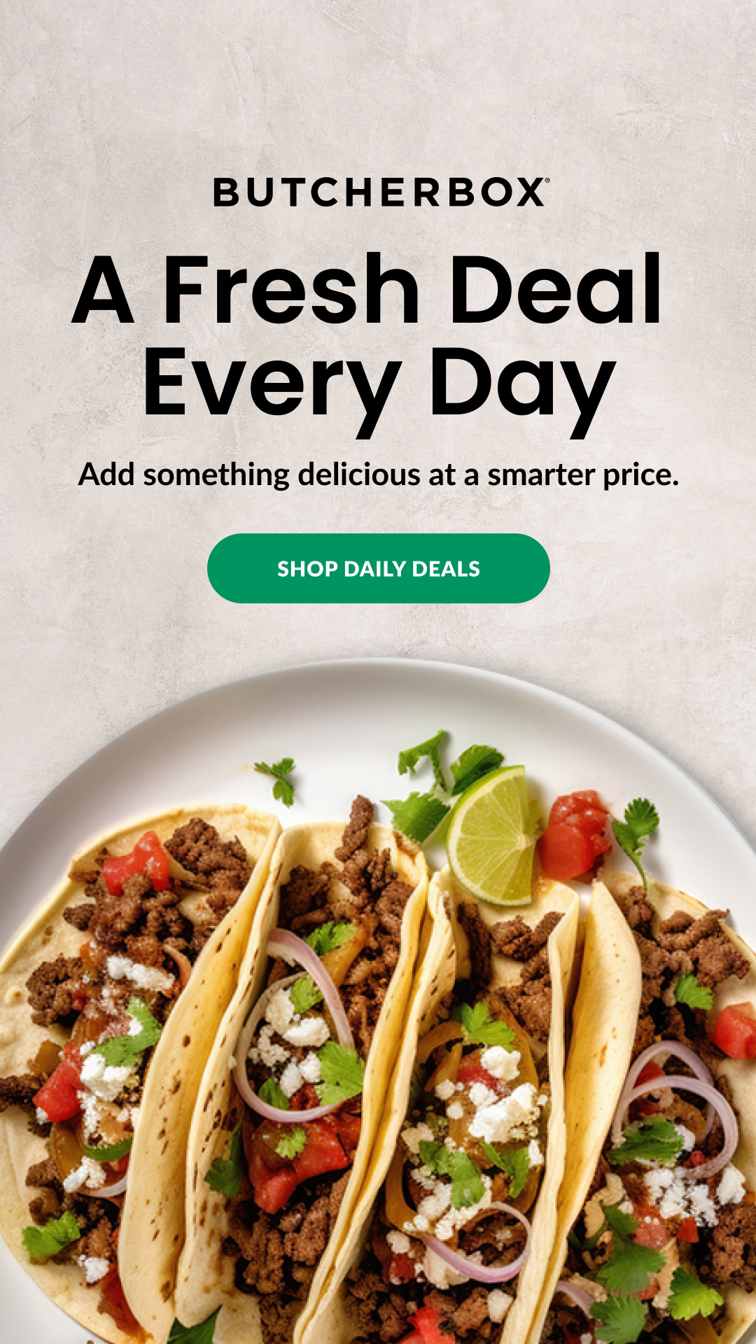 ButcherBox Facebook ad