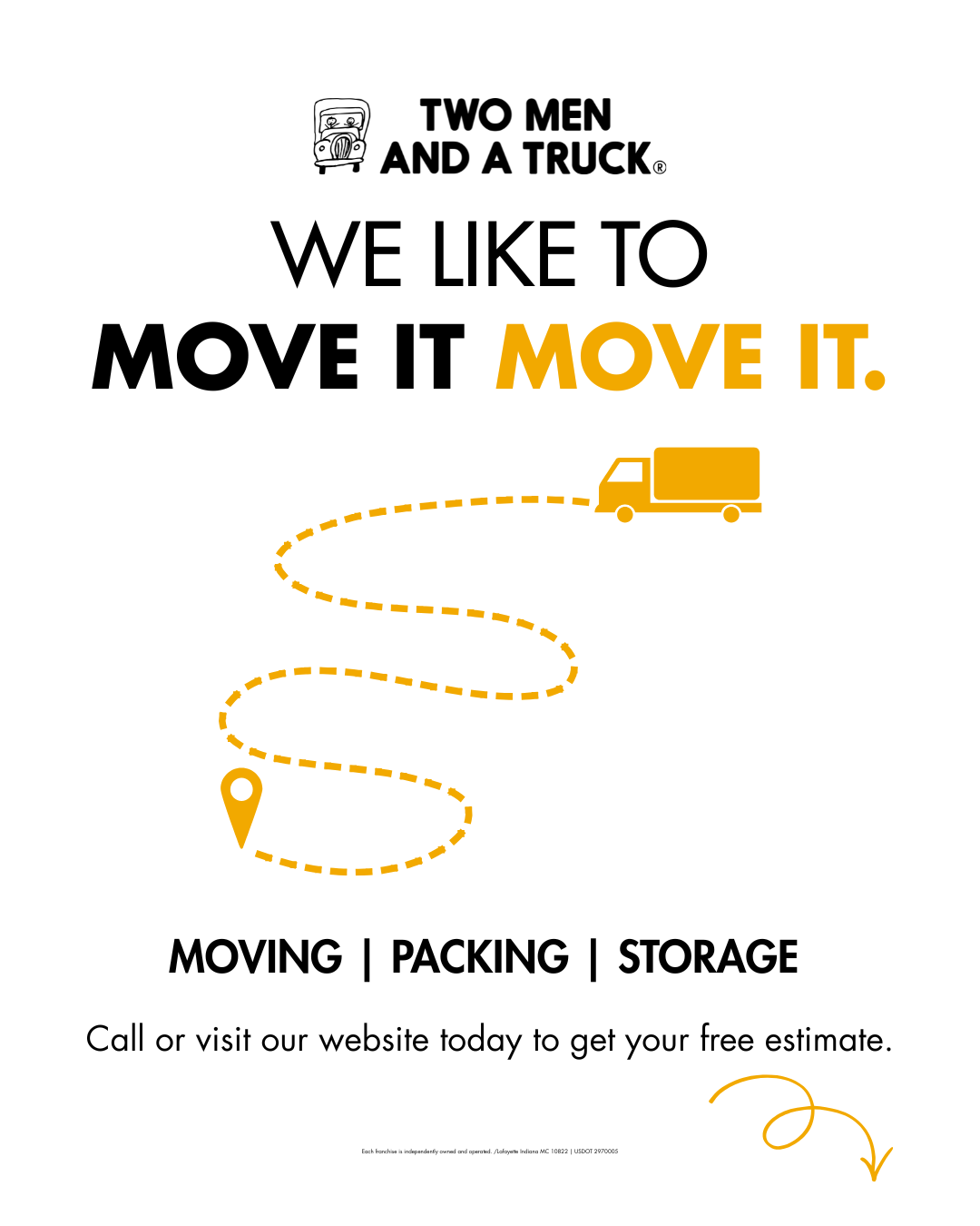 Two Men And A Truck Lafayette IN Facebook ad: Movers in Lafayette, IN