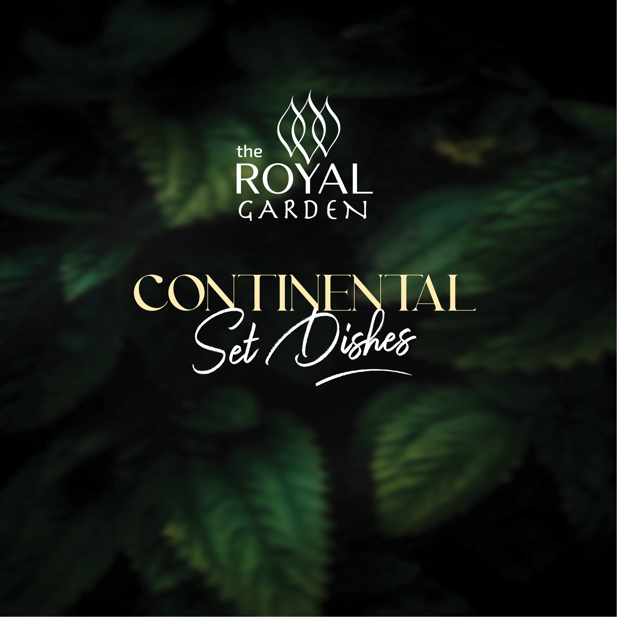 Royal Garden Restaurant Facebook ad: Introducing our Continental Set Menu, launching from 1st…