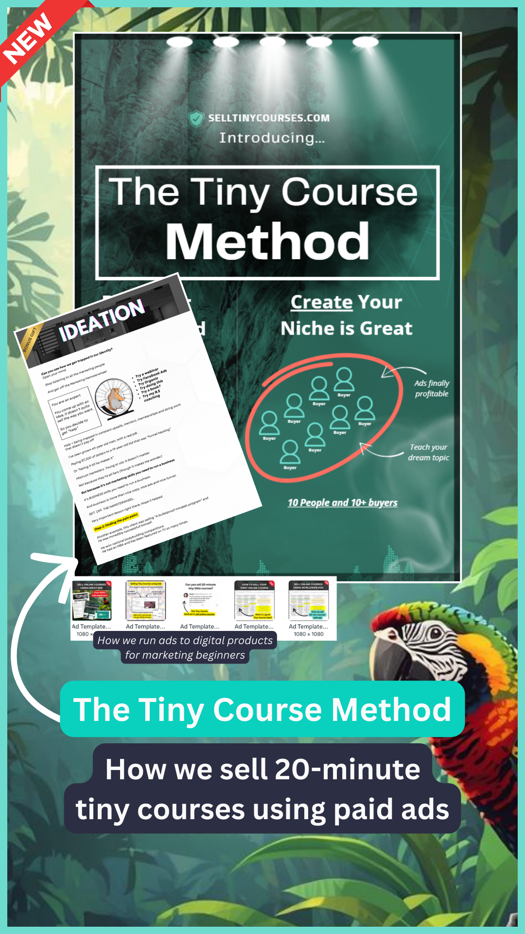 The Tiny Course Method Facebook ad