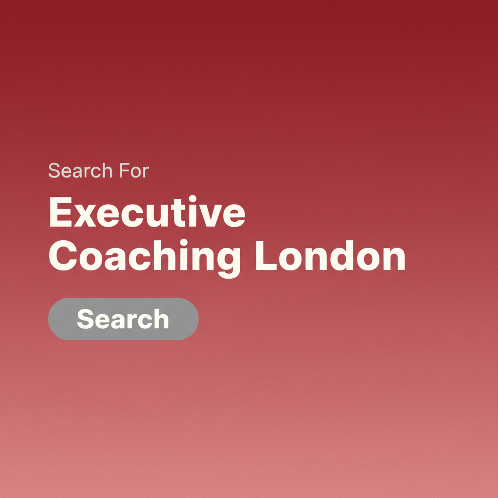 Budget Boss Network Facebook ad: Search for Executive Coaching London