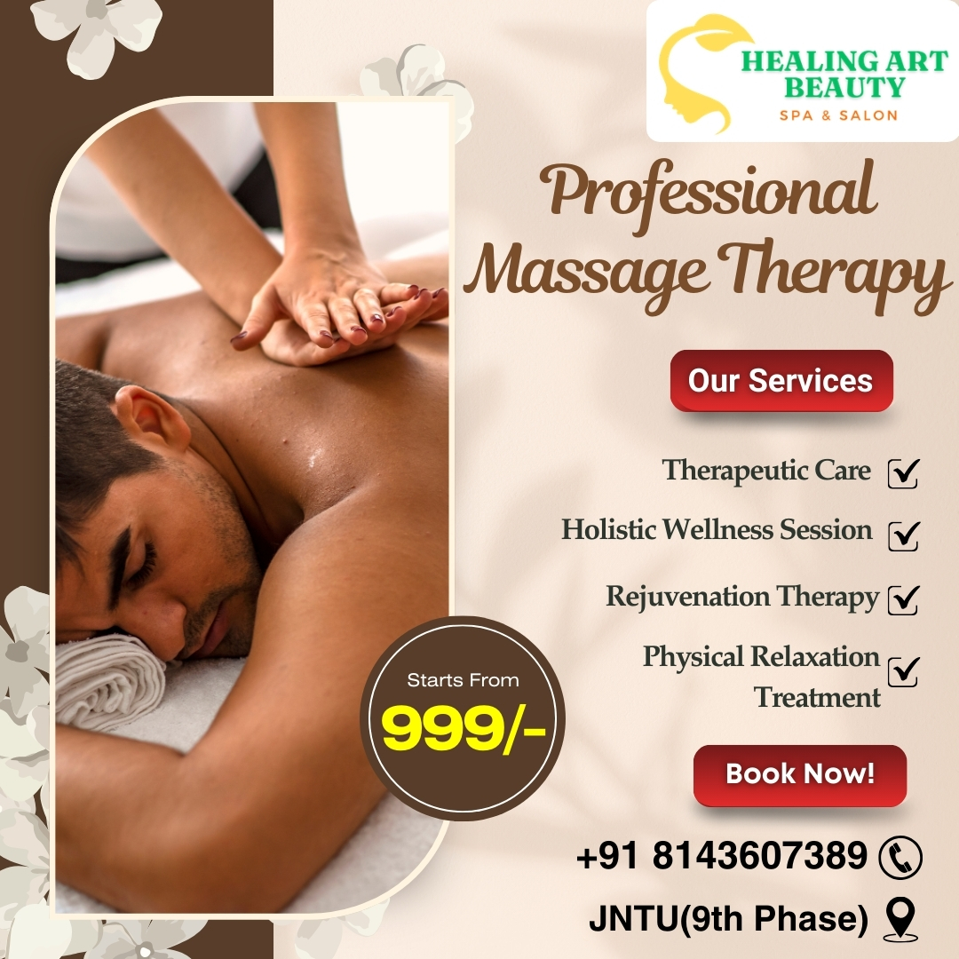 Healing art beauty salon and spa Facebook ad: Wellness therapy Starts at 999/- Only