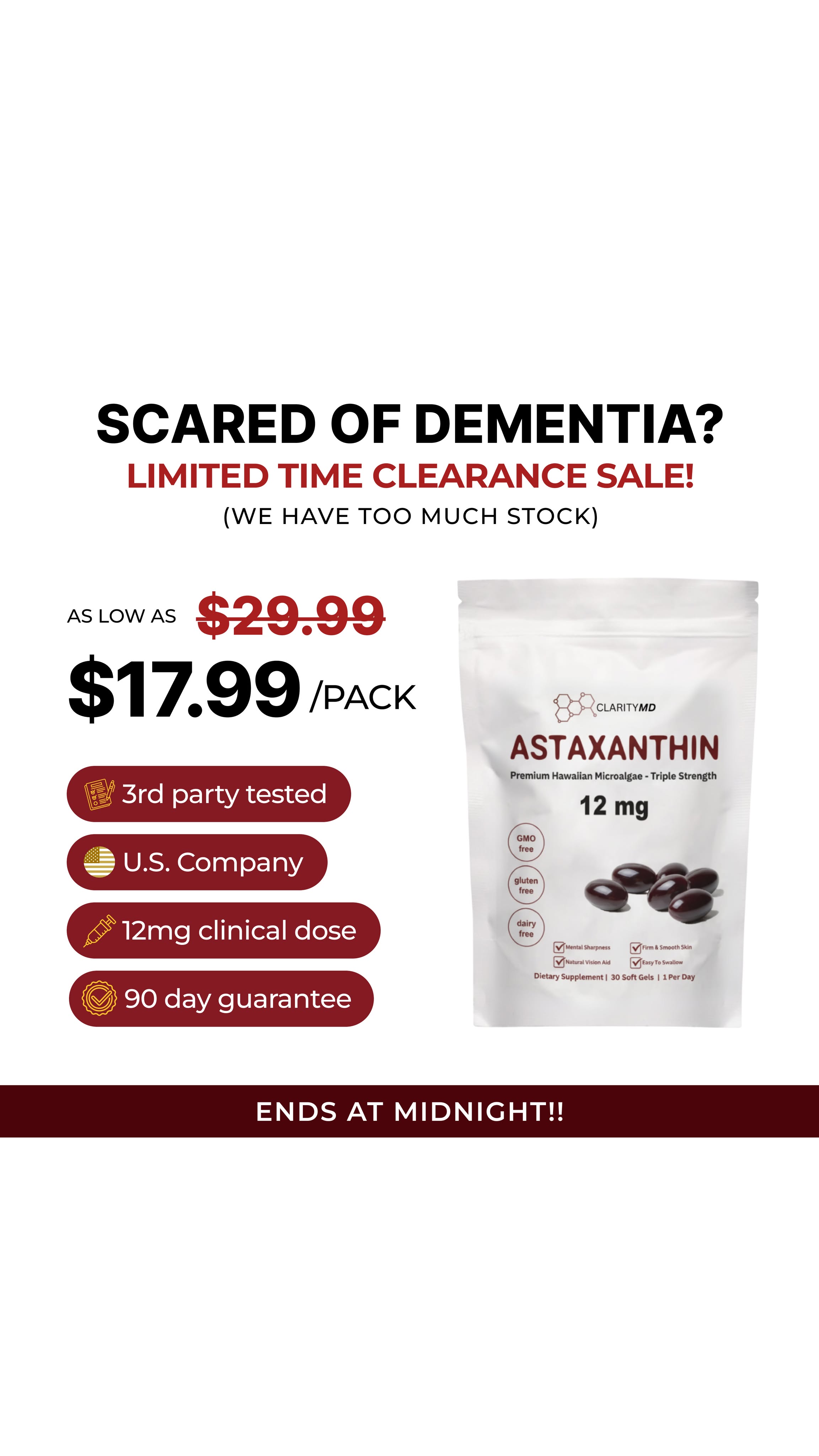 Clarity MD Facebook ad