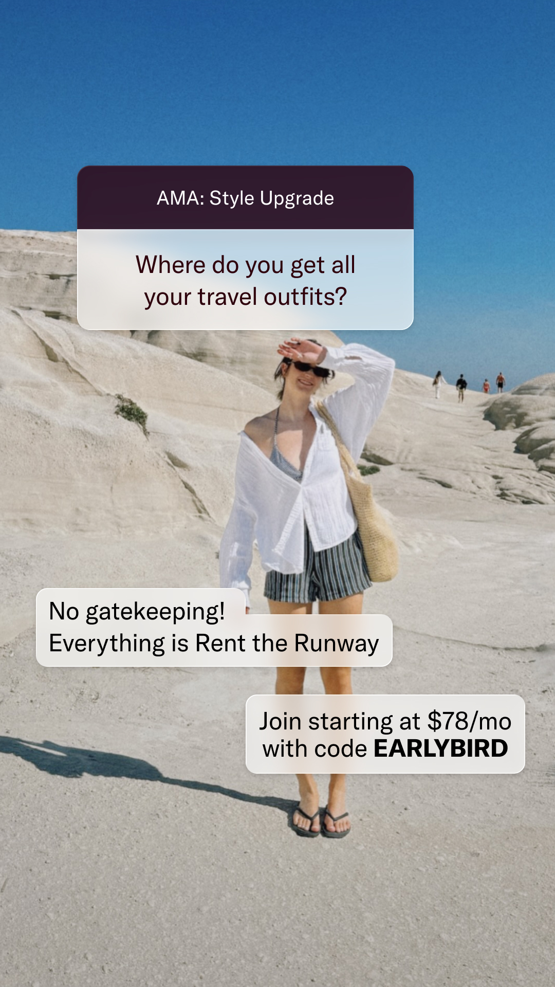 Rent The Runway Facebook ad