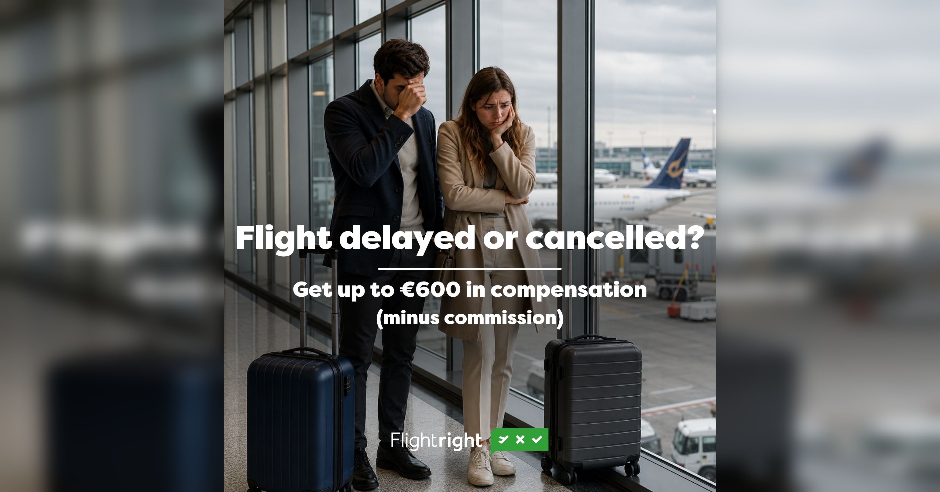 Flightright Facebook ad