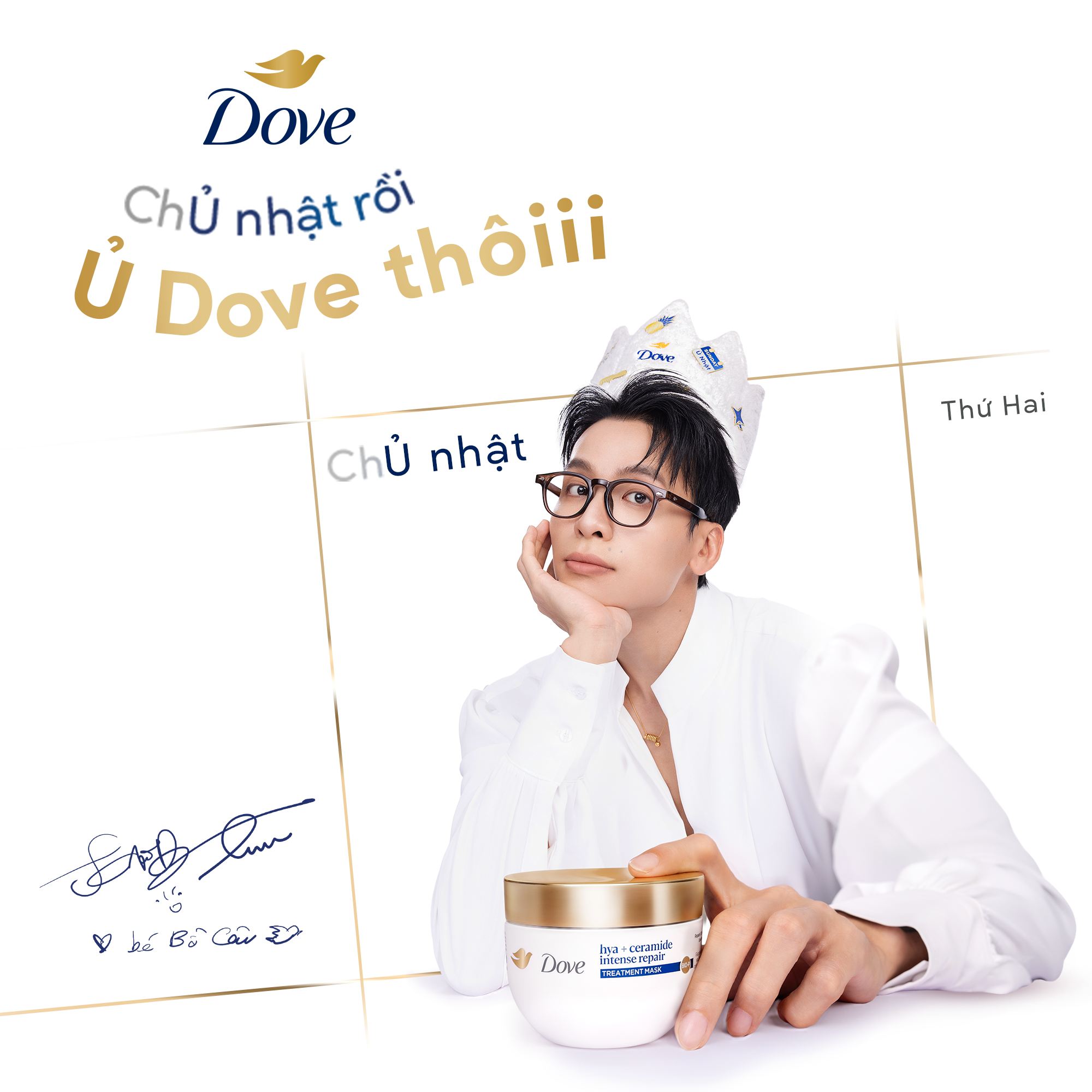 Dove Facebook ad: ChỦ Nhật rồi, Ủ Dove thôiii các Nữ…