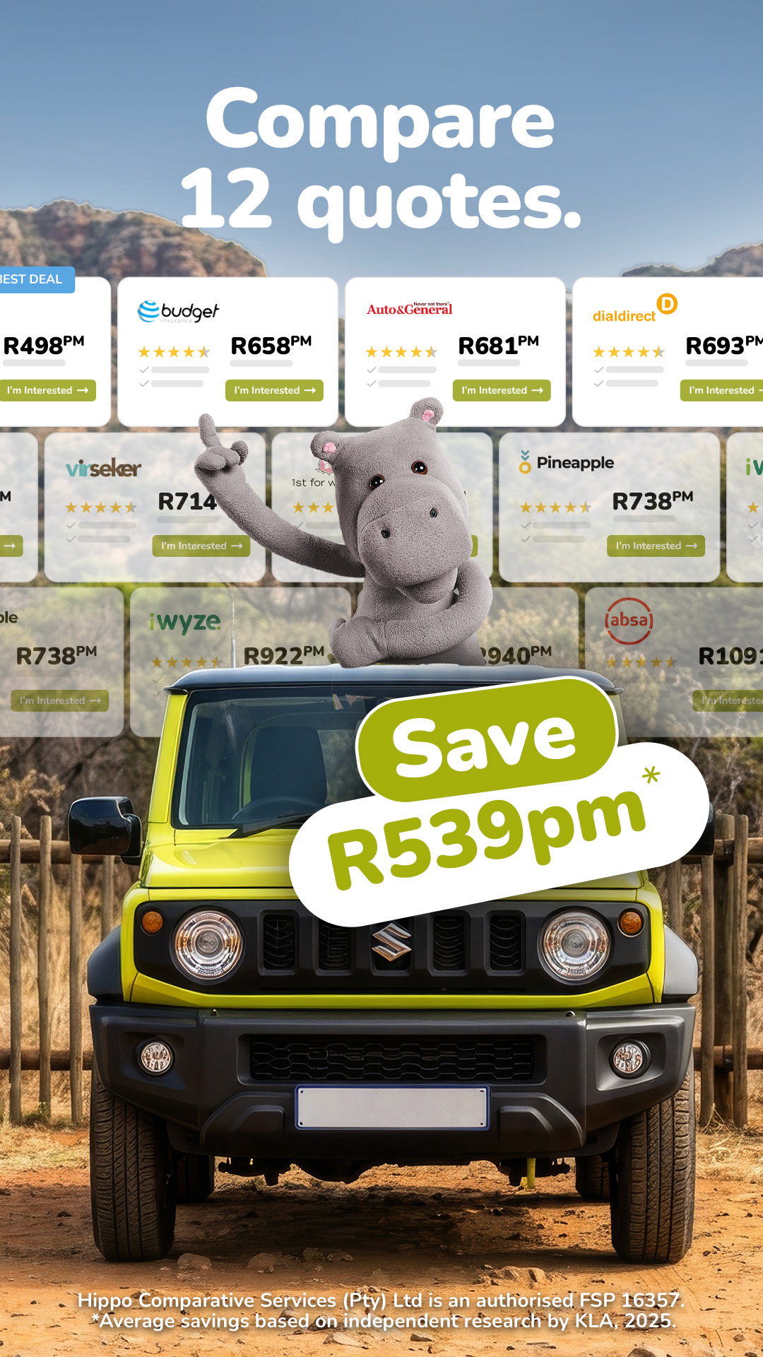 Hippo.co.za Facebook ad