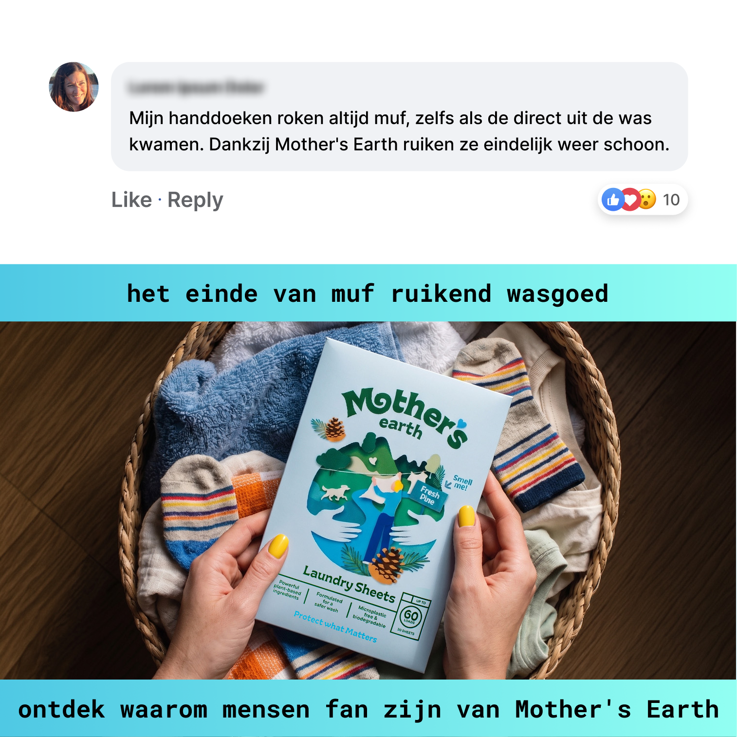 Mothers Earth Facebook ad
