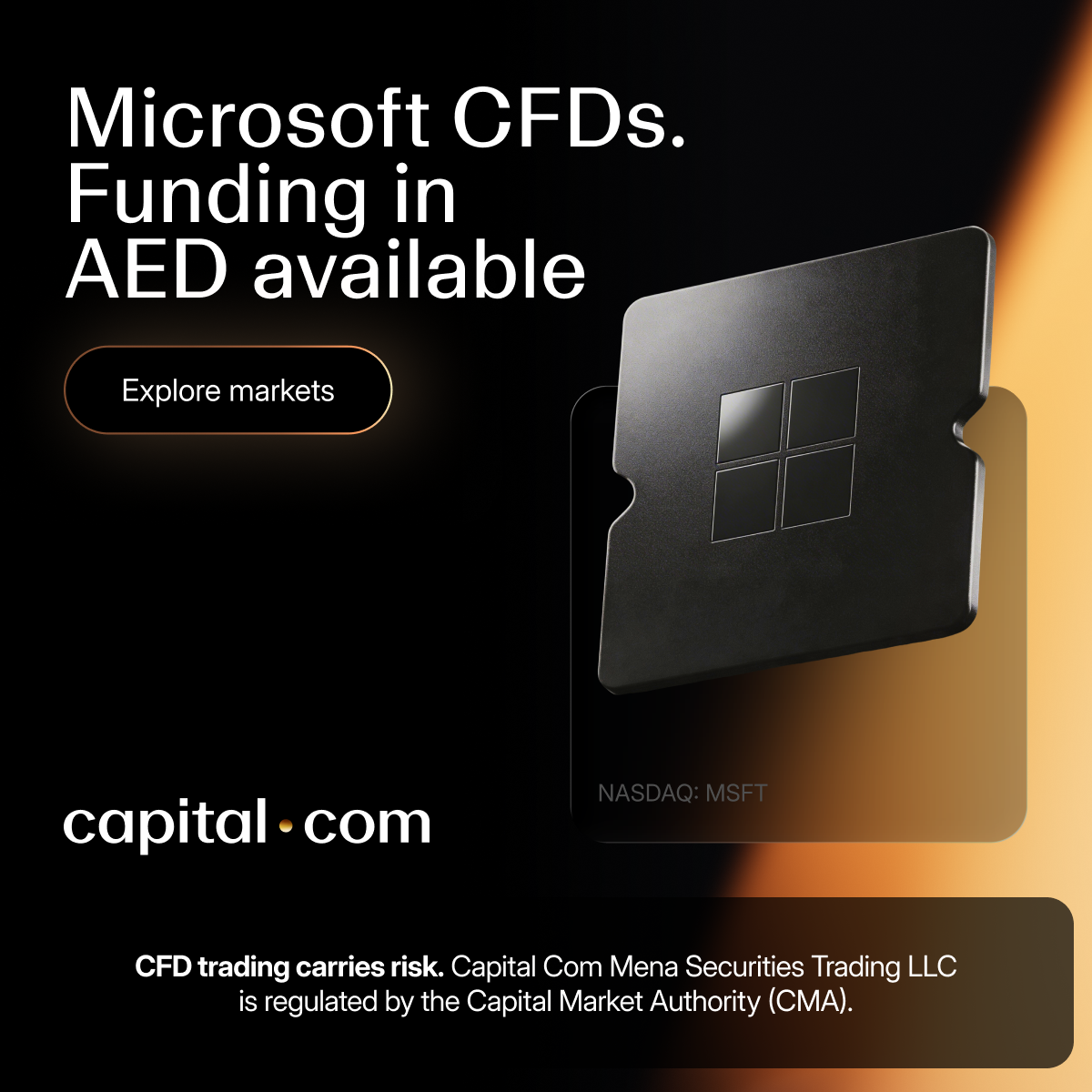 Capital.com.MENA Facebook ad