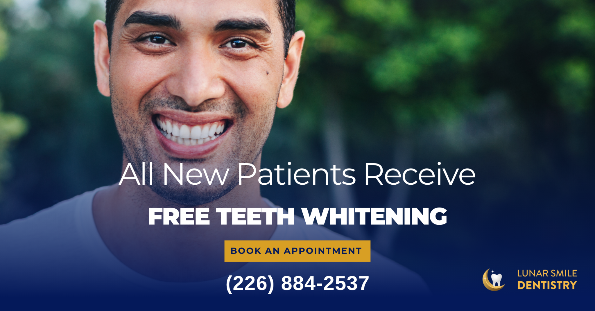 Lunar Smile Dentistry Facebook ad from Dec 18, 2025