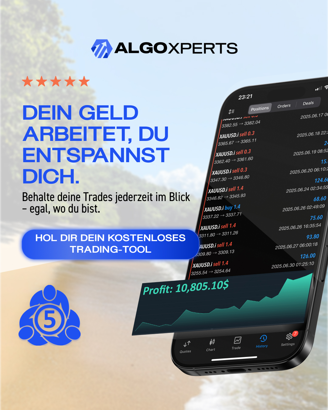Algoxperts Facebook ad: Jetzt kostenlos starten