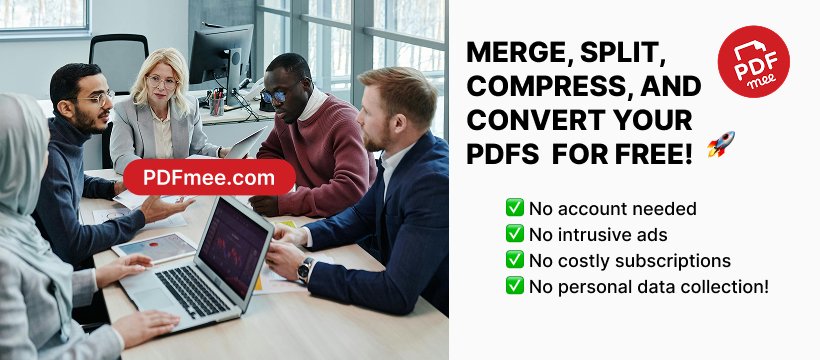 PDFmee.com Facebook ad: Tired of accounts, subscriptions, personal data…