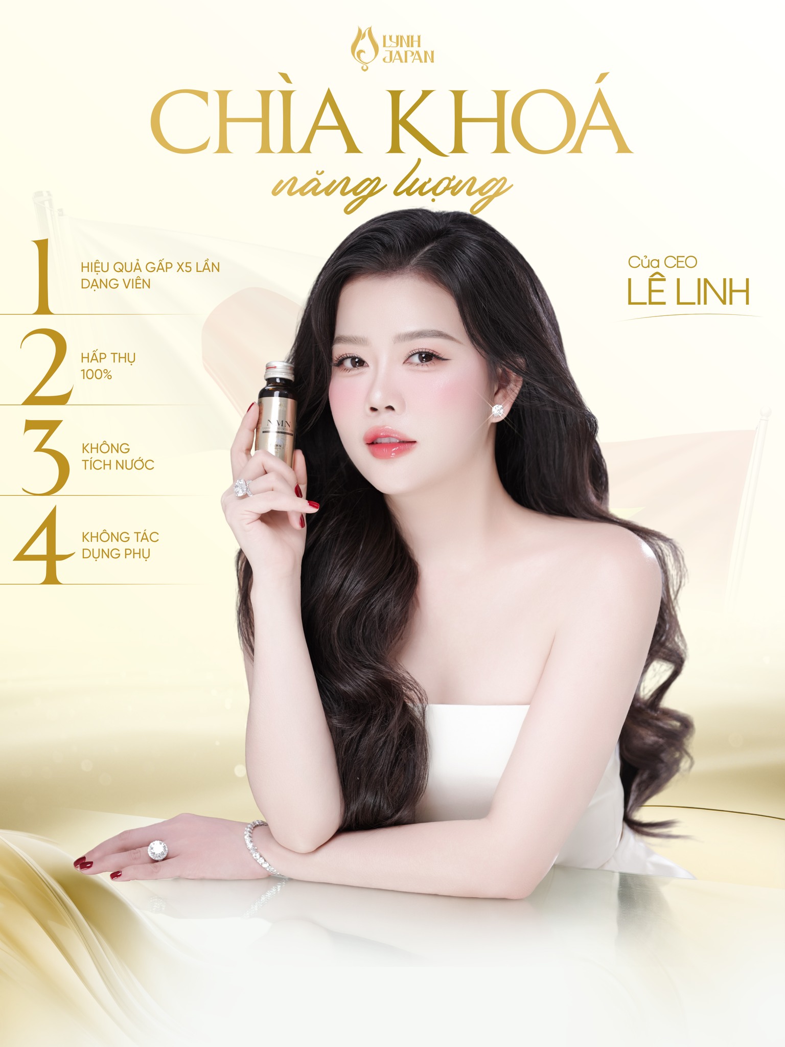Lynh Japan Facebook ad: NMN RINKA 33000 - CHÌA KHÓA NĂNG LƯỢNG…