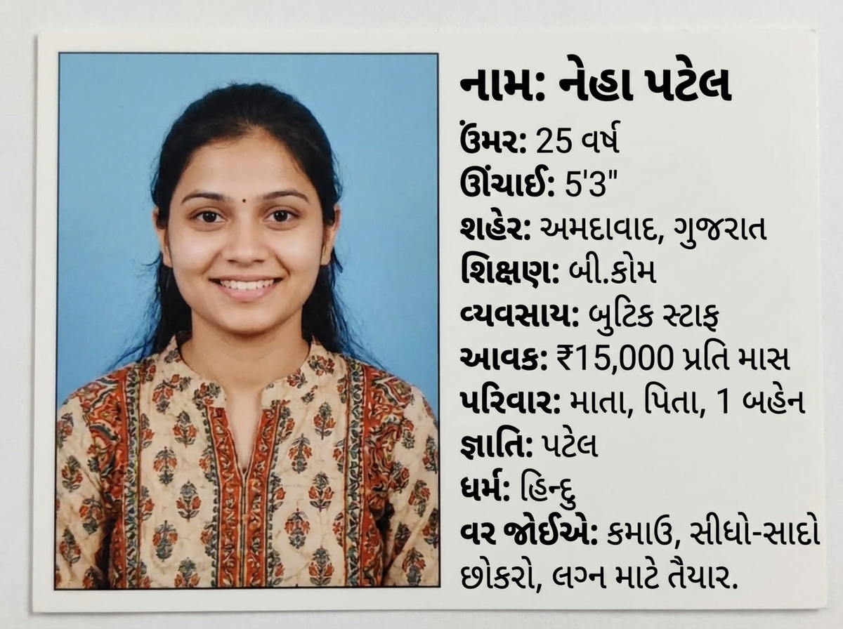 Gujarati Lokal Matrimony Facebook ad