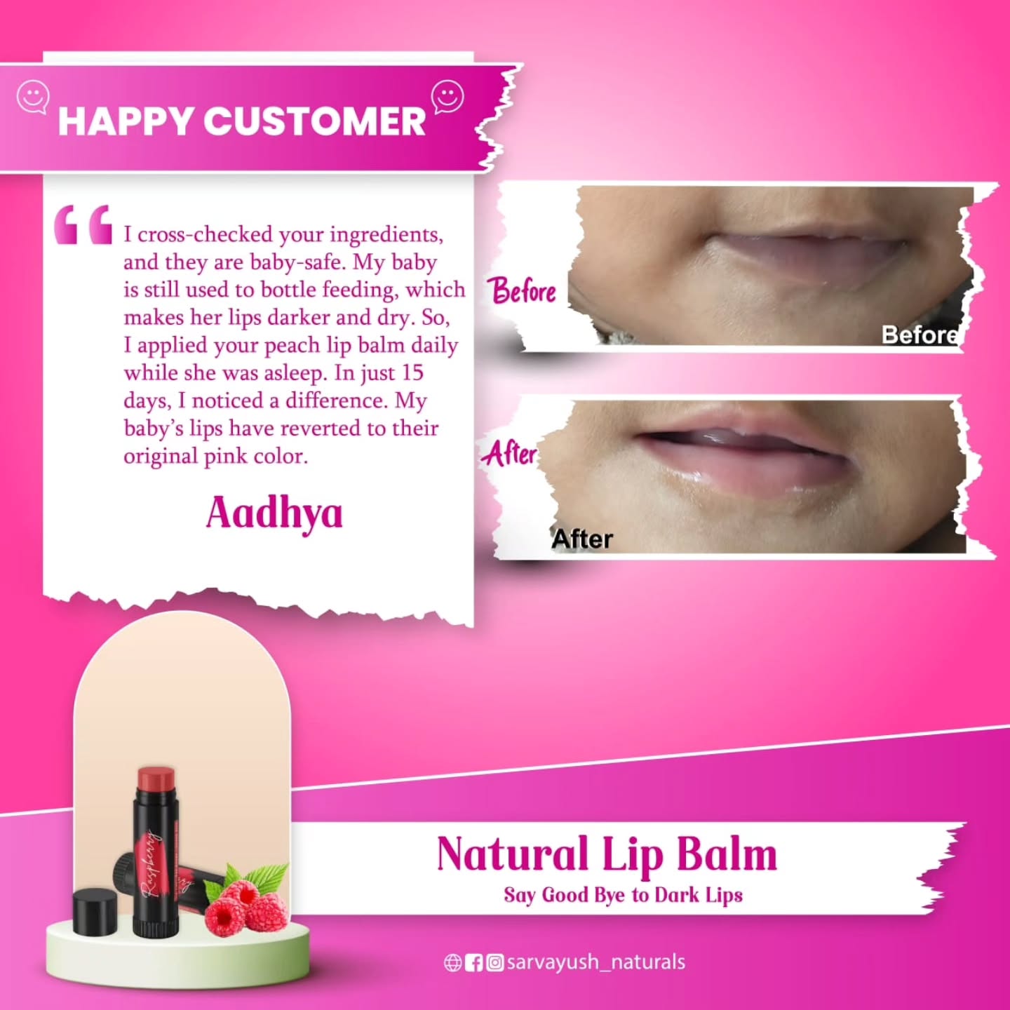 Sarvayush Naturals Facebook ad