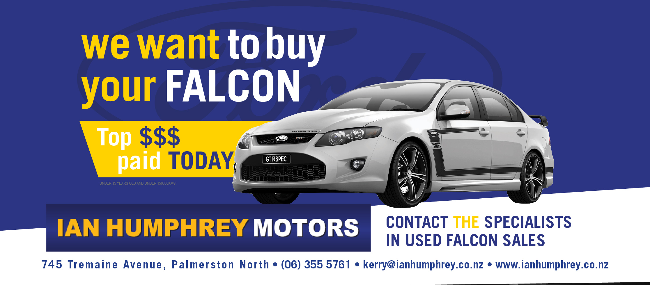 Ian Humphrey Motors Facebook ad