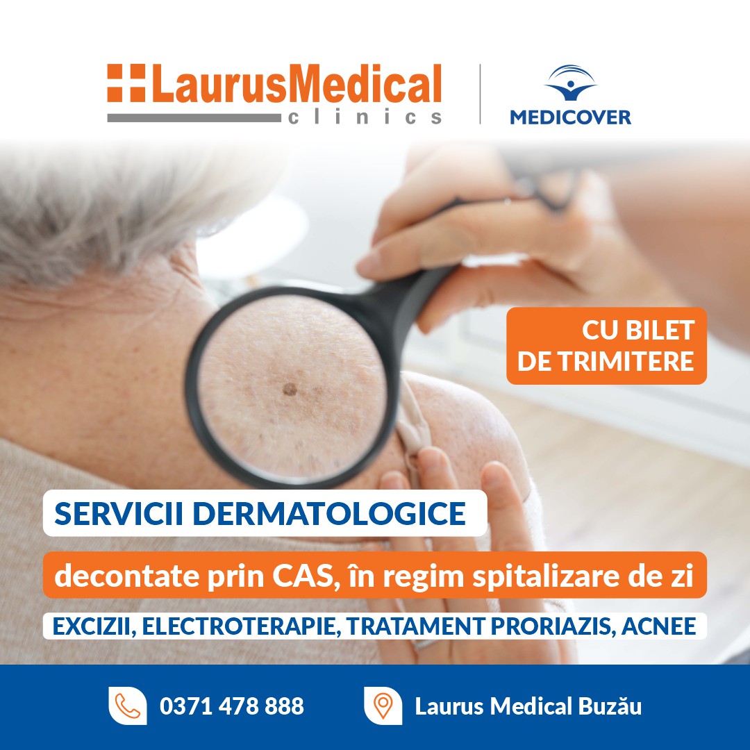Laurus Medical Buzau Facebook ad from Feb 15, 2026
