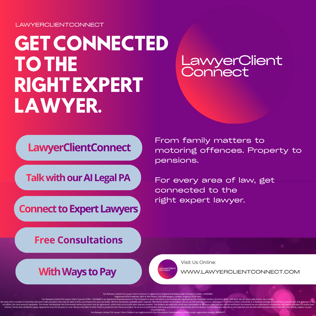 Lawyer Client Connect Facebook ad: Find a Lawyer & Pay Over Time | Lawyer Client Connect