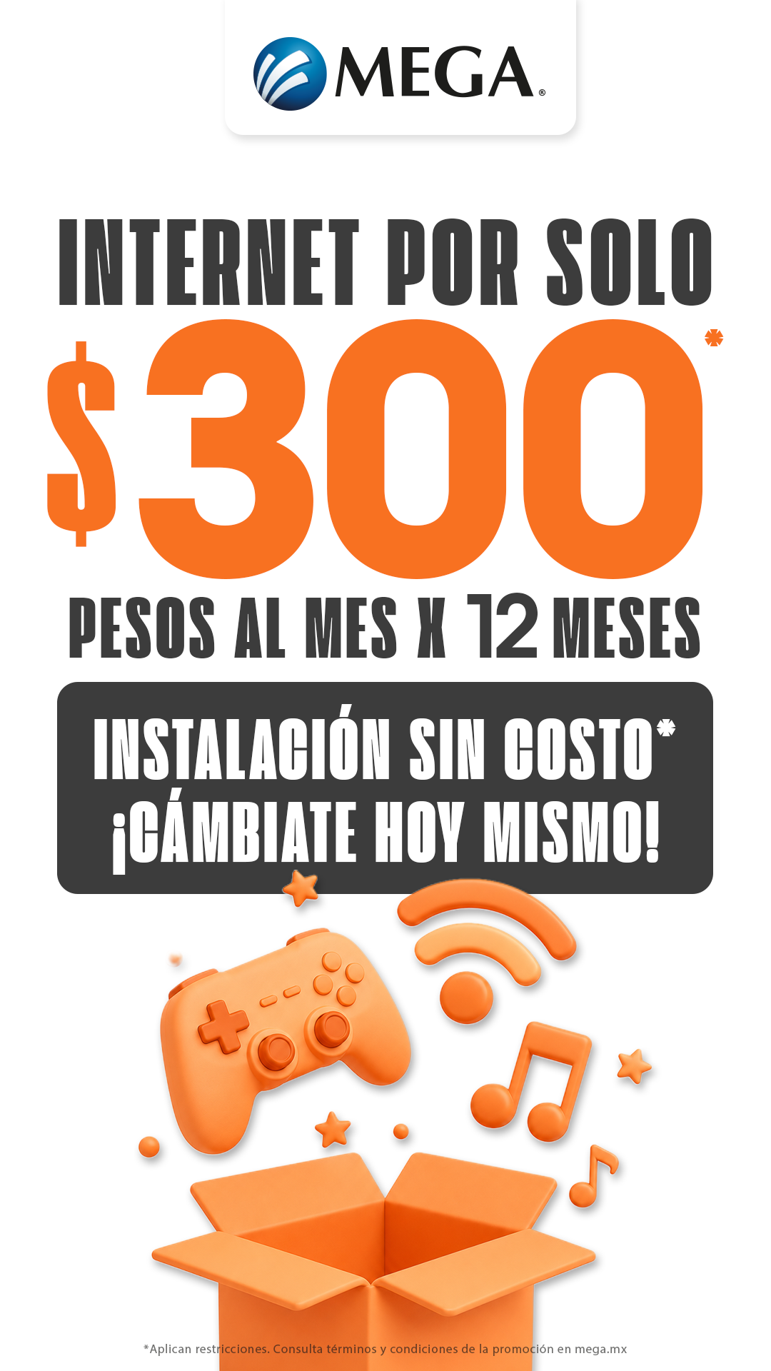 Megacable, Conectamos tu vida Facebook ad