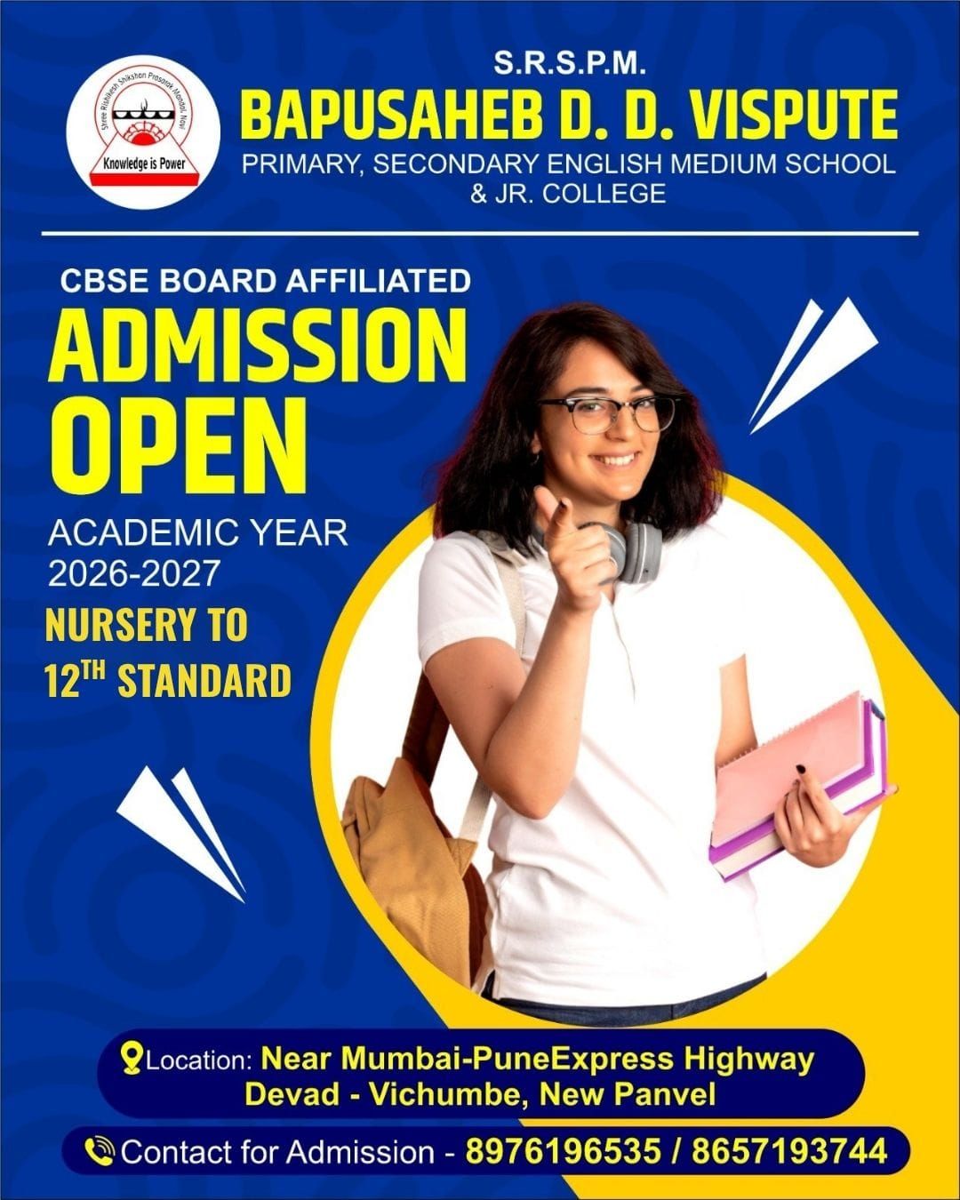 Bapusaheb D. D. Vispute Primary English School Facebook ad
