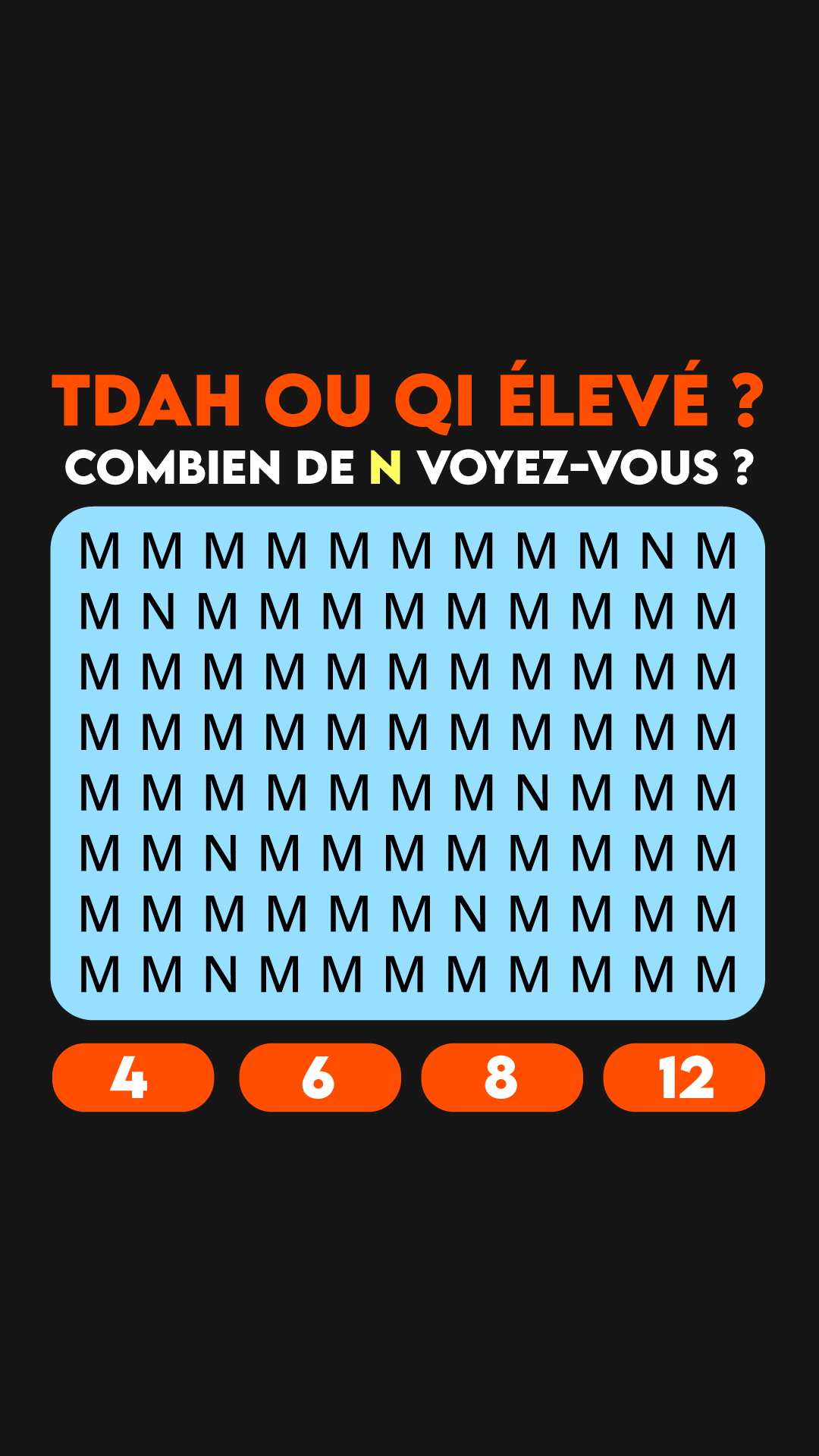 International Brain Test Facebook ad