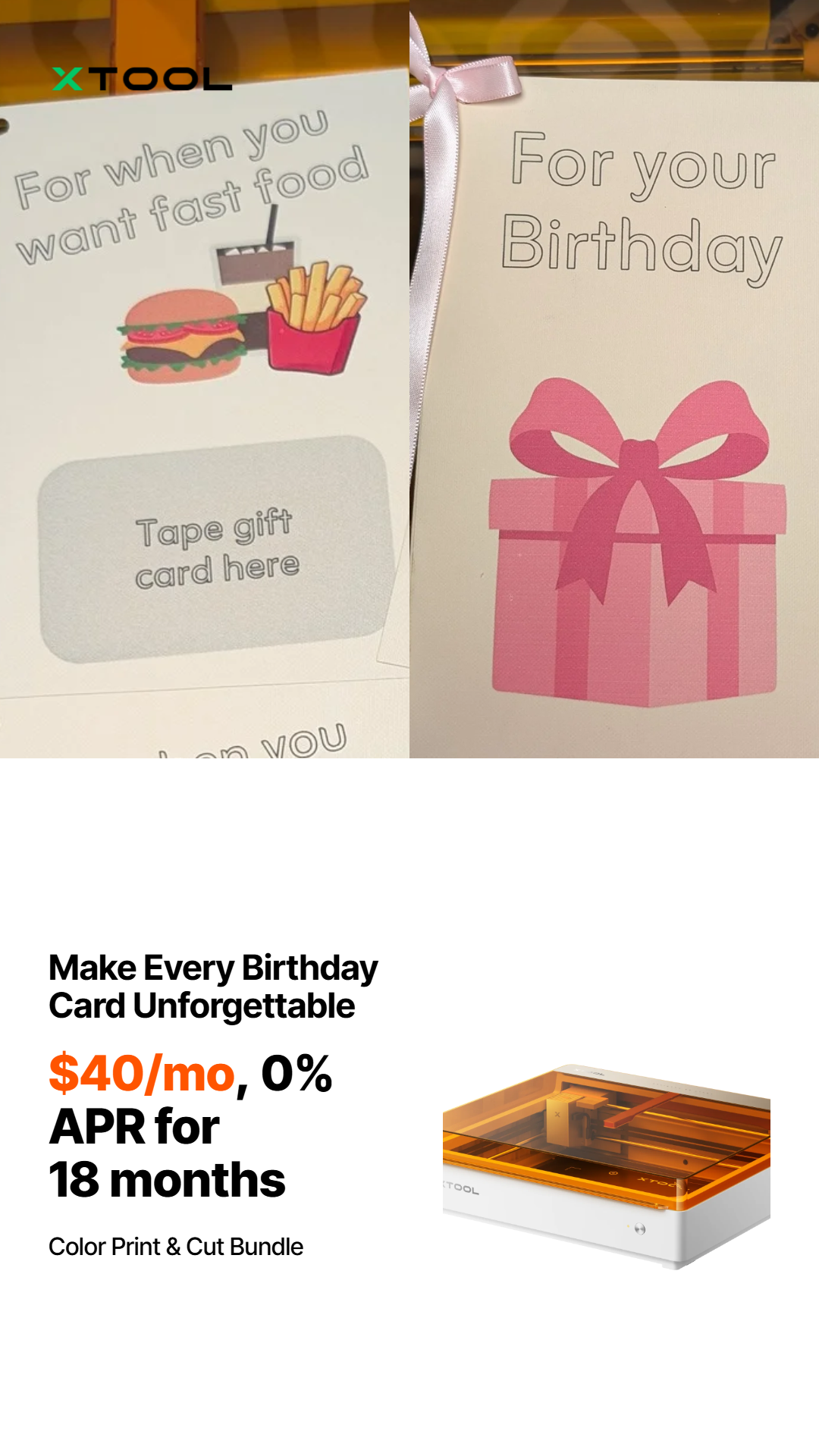xTool Facebook ad