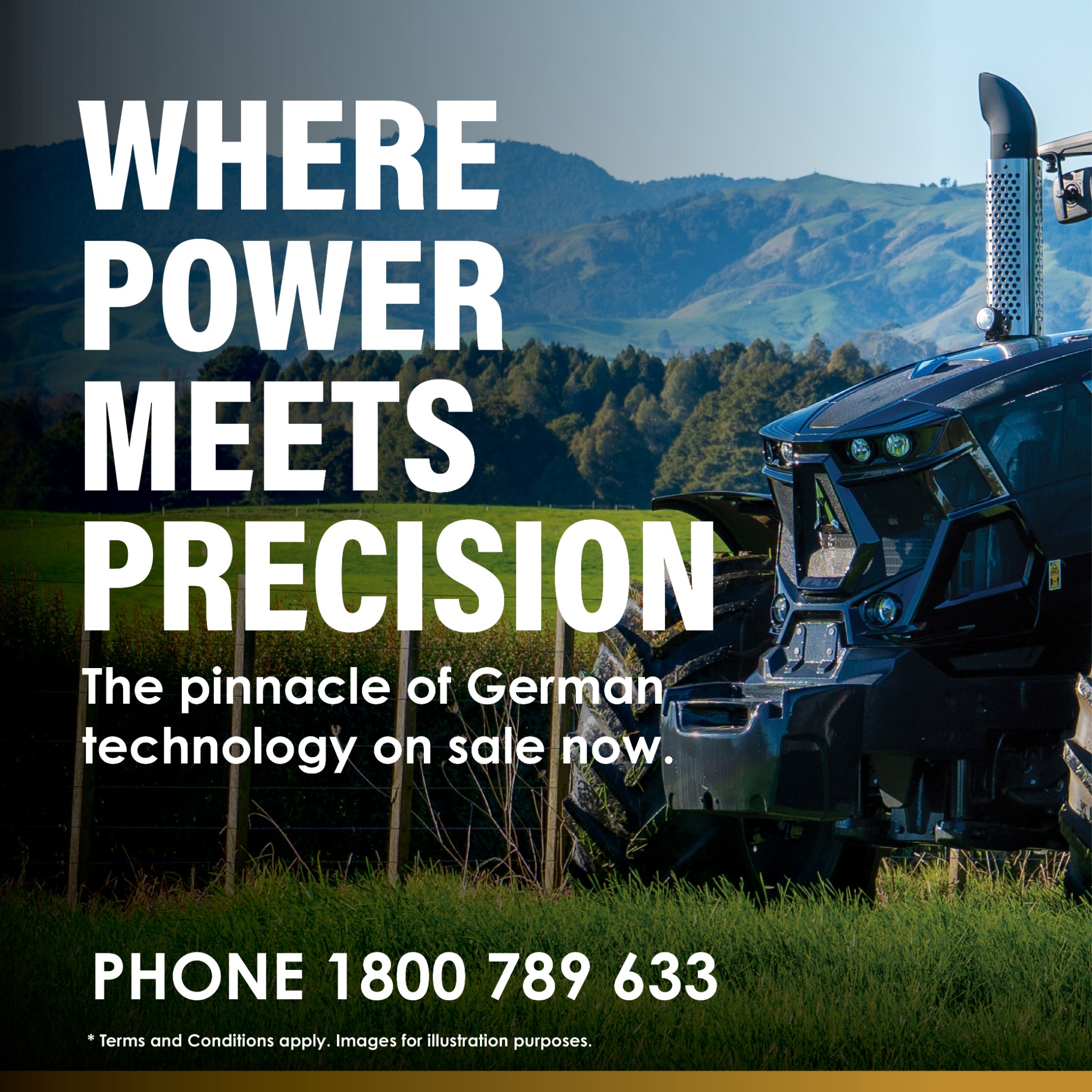 Deutz-Fahr Tractors Australia Facebook ad: Where Power Meets Precision.