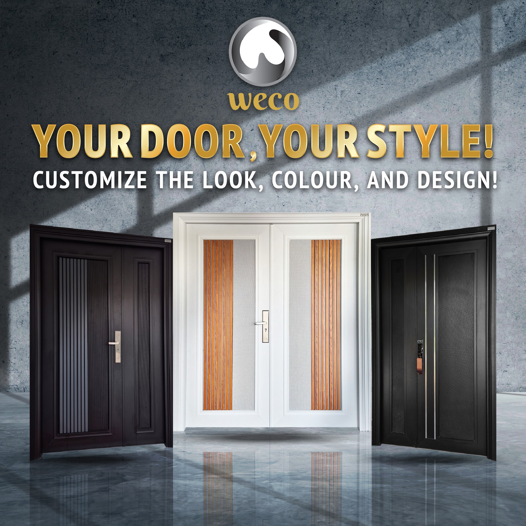Weco Seremban Facebook ad: Who says a security door has to look…