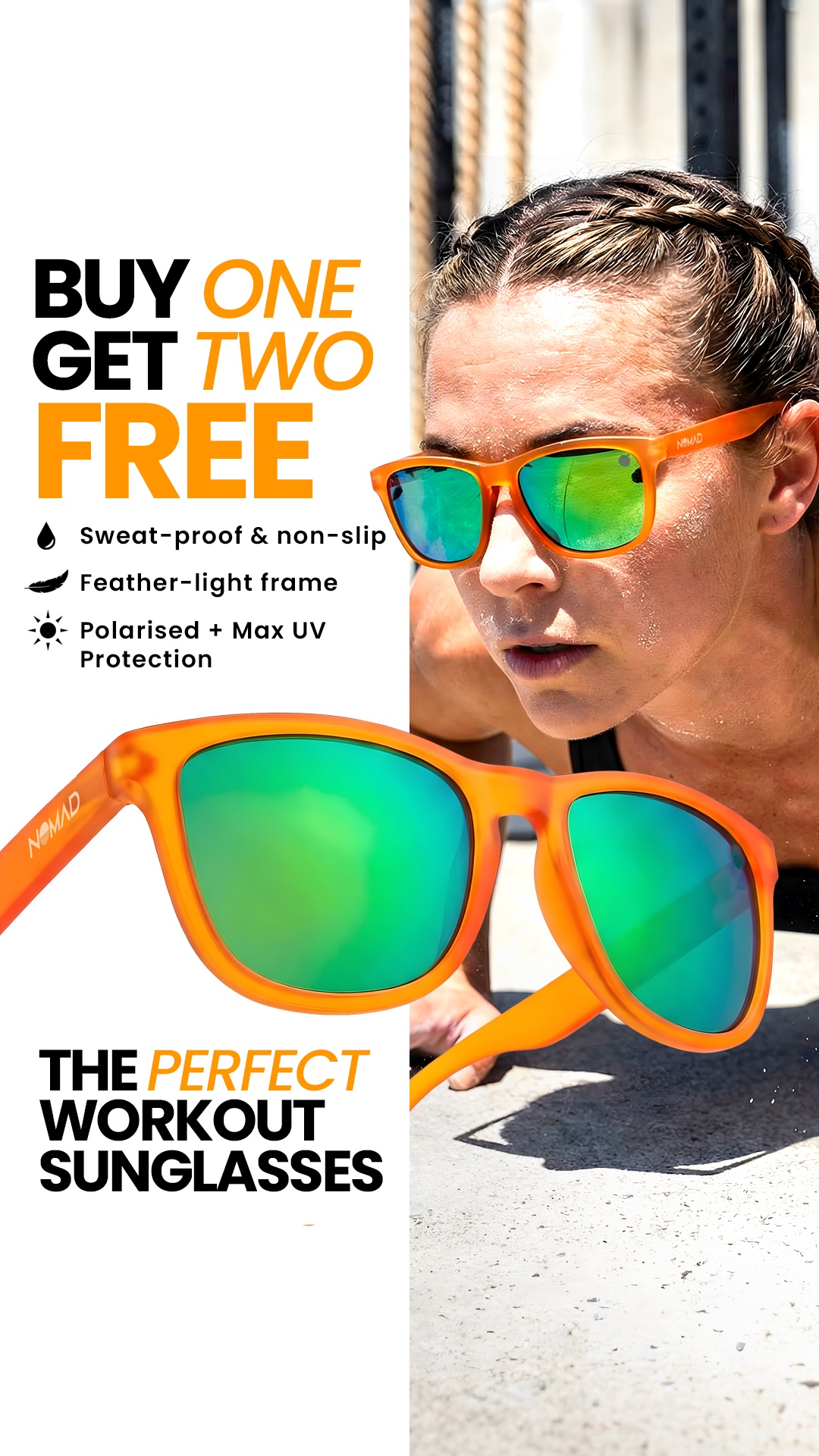 Nomad Eyewear Facebook ad from Dec 12, 2025