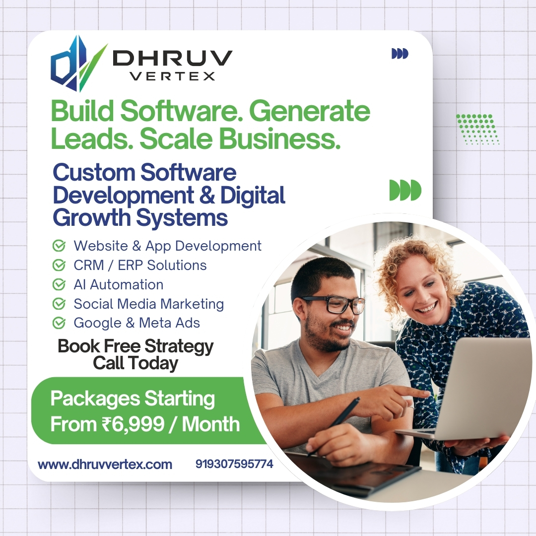 DhruvVertex Facebook ad: Software & Digital Growth