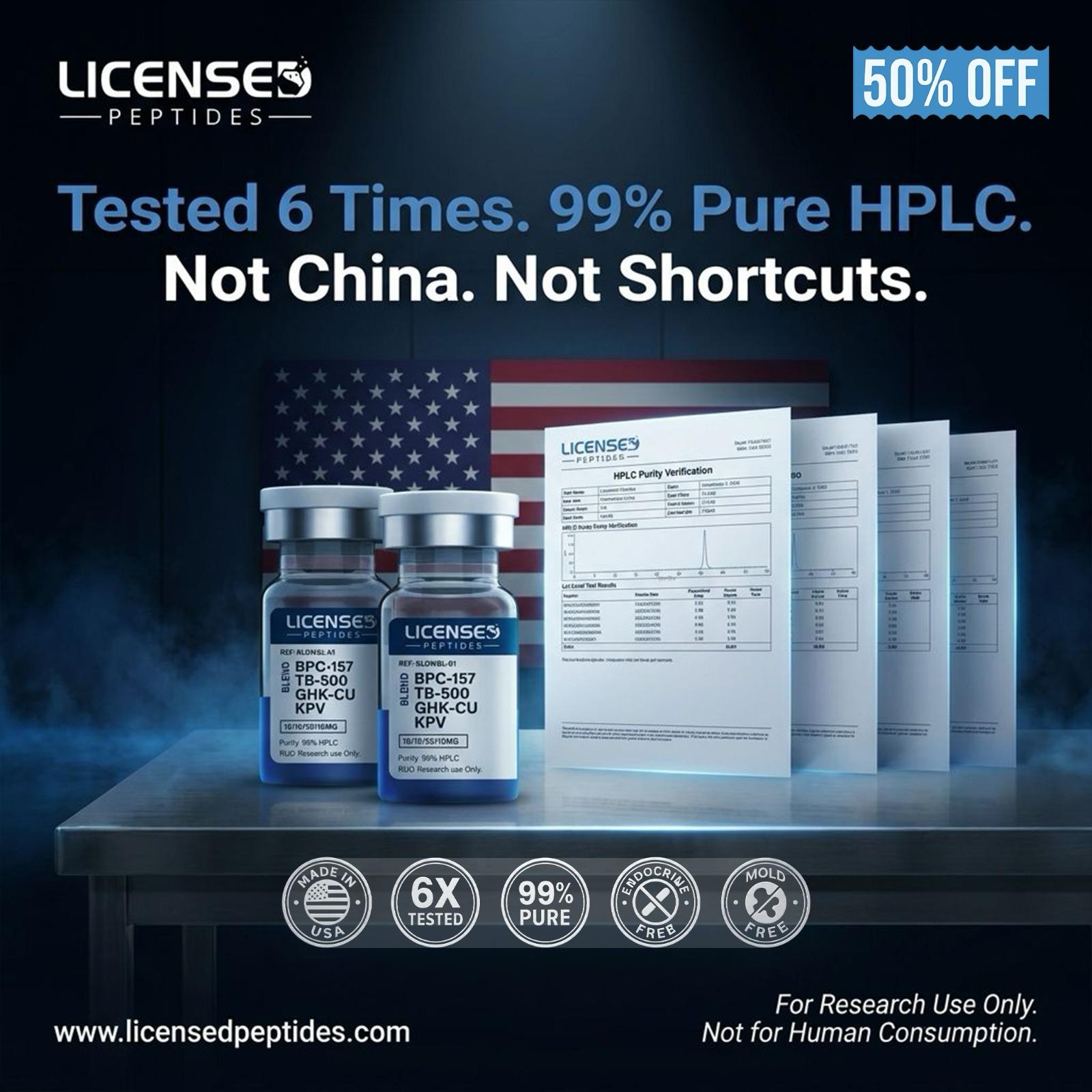 Licensed Peptides Facebook ad
