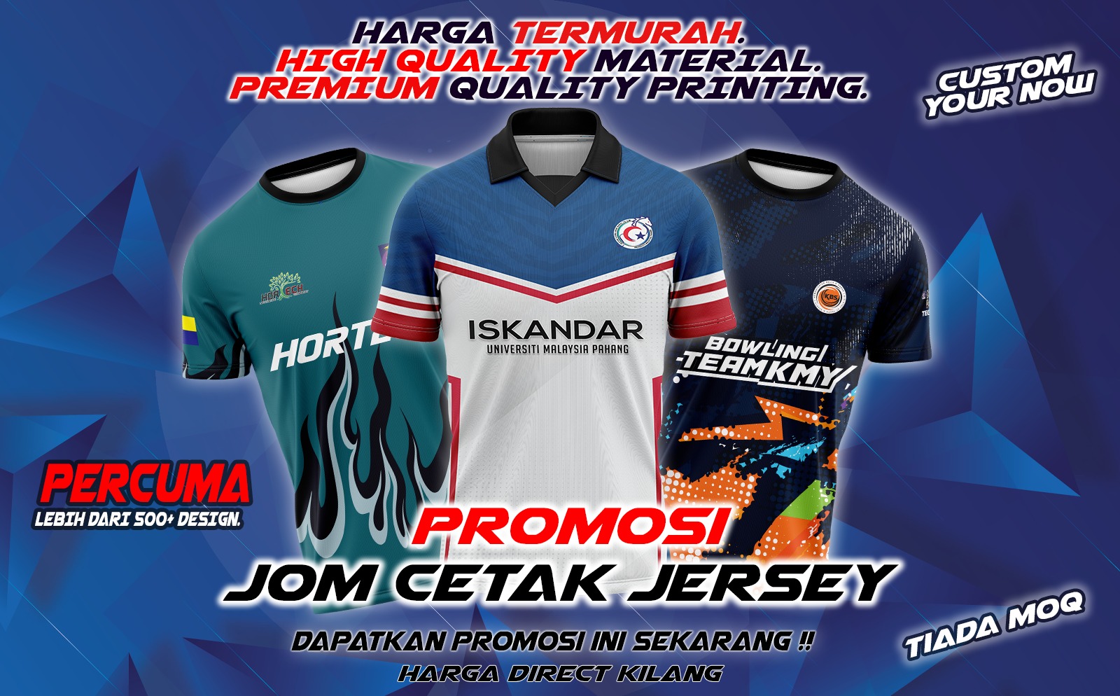 Dr. Baju Specialist Facebook ad: Biar betul print Sublimation baju 𝐦𝐮𝐫𝐚𝐡 macam ni?