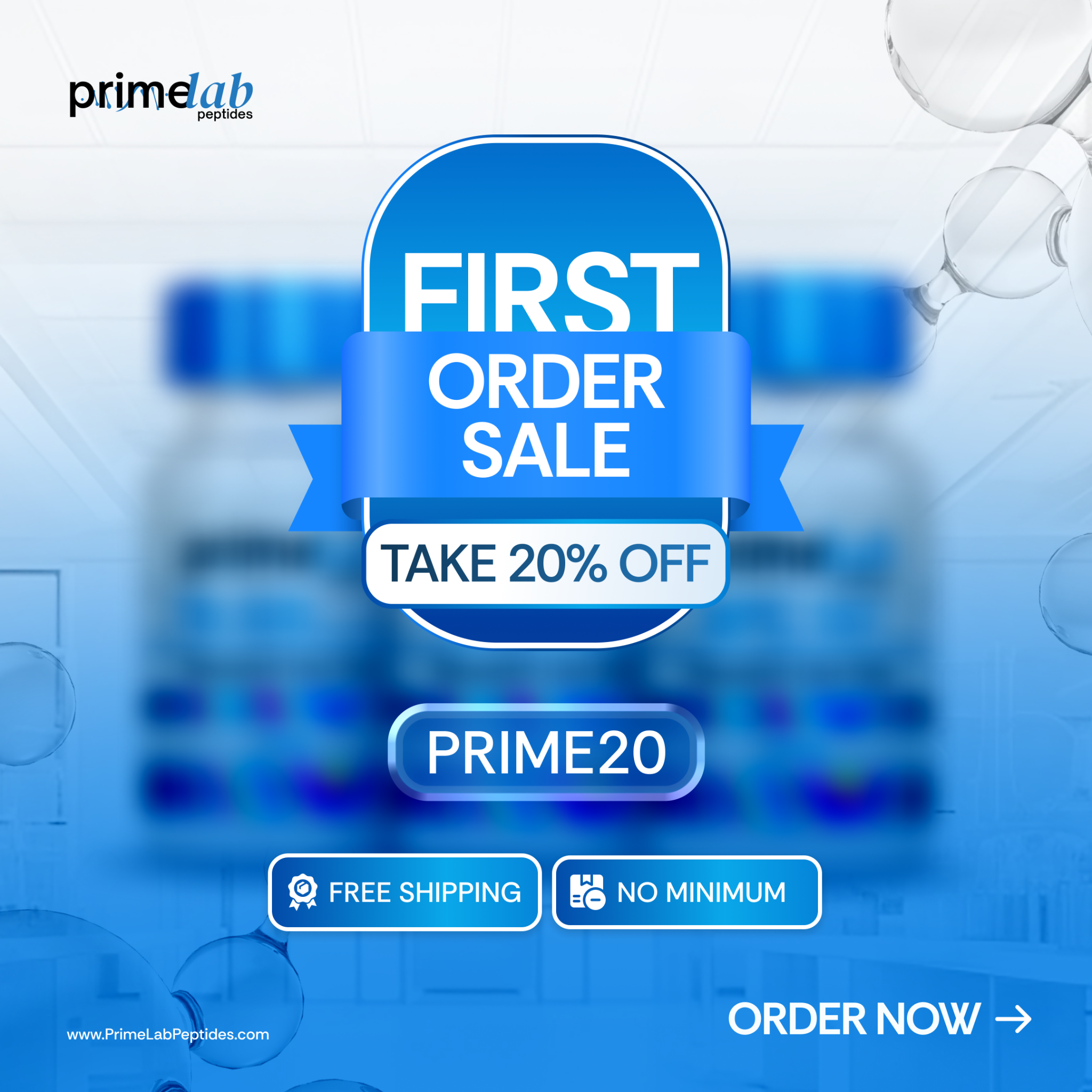 Prime Lab Peptides Facebook ad