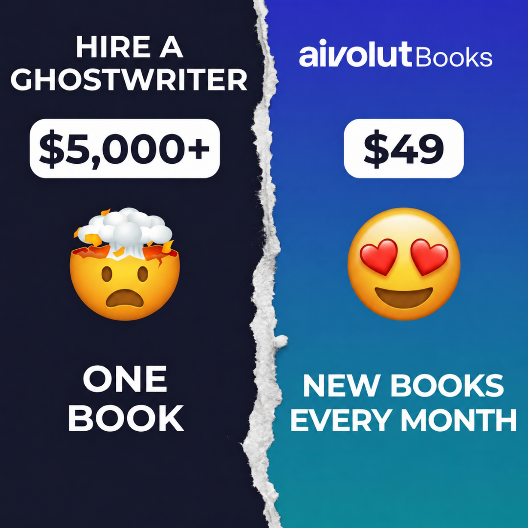 Aivolut - AI Tools for Businesses Facebook ad: Ghostwriter vs. $49 lifetime access